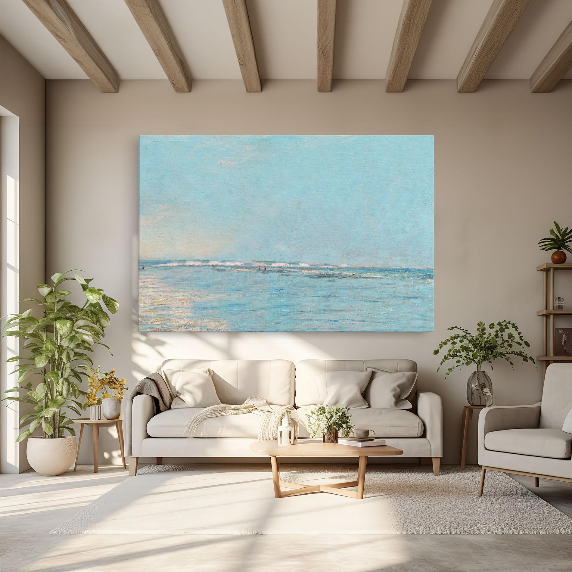 Tablou Canvas Monet's Beach mockup 6