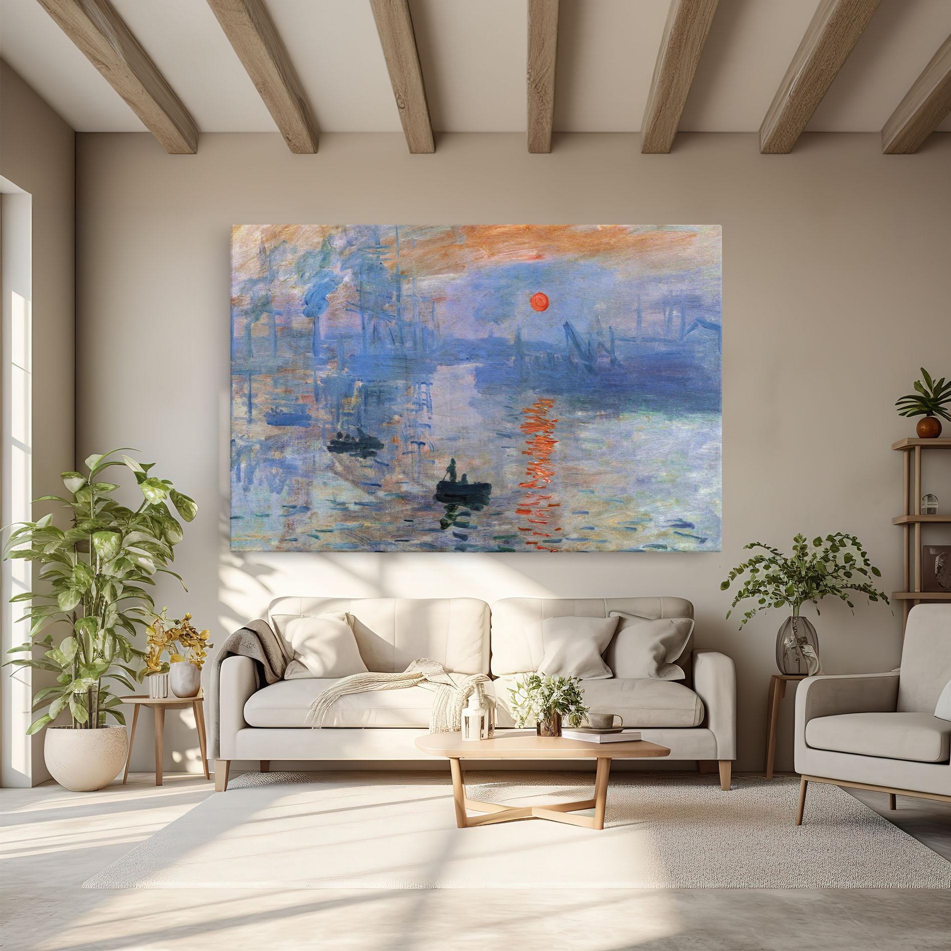 Tablou Canvas Monet Impressionist mockup 6