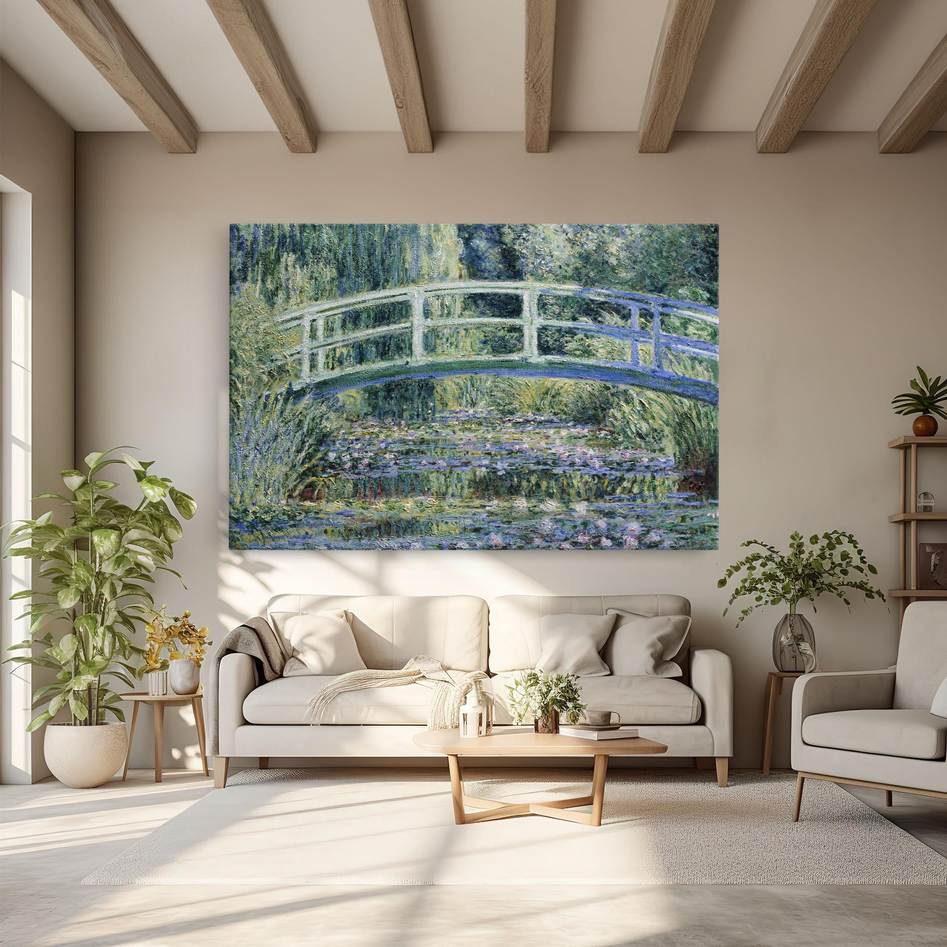 Tablou Canvas Water Lilies mockup 6