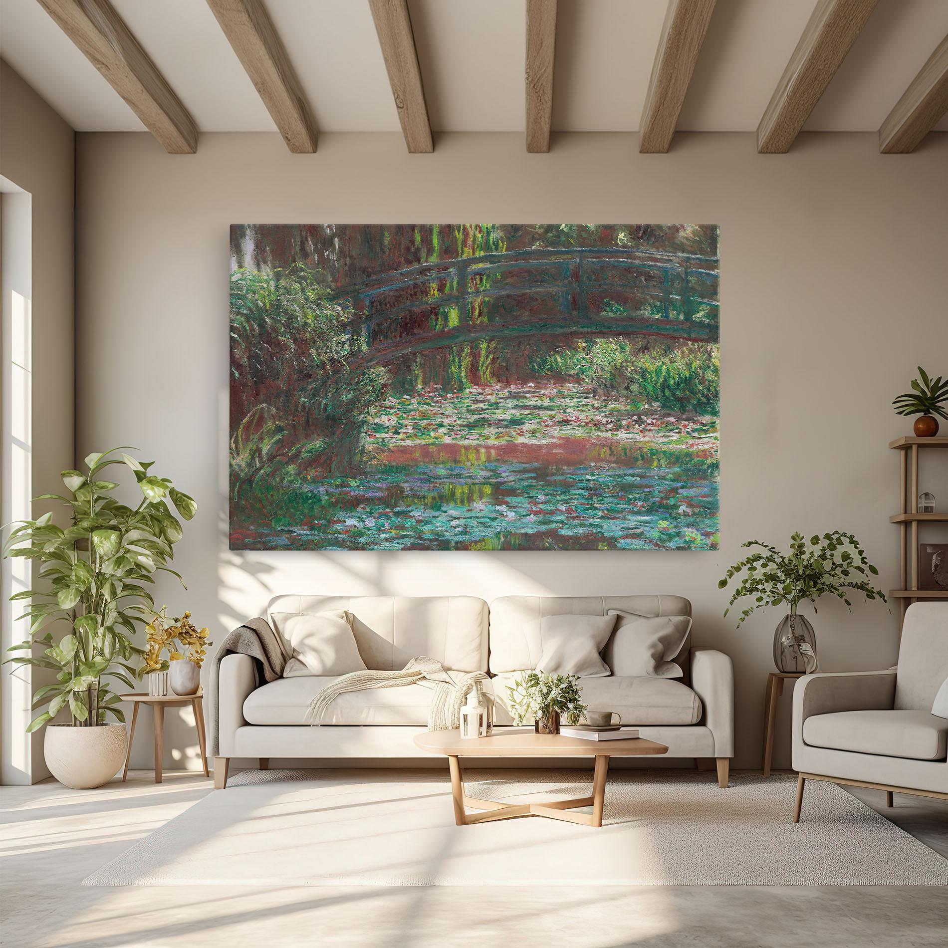 Tablou Canvas Water Lily Pond mockup 6