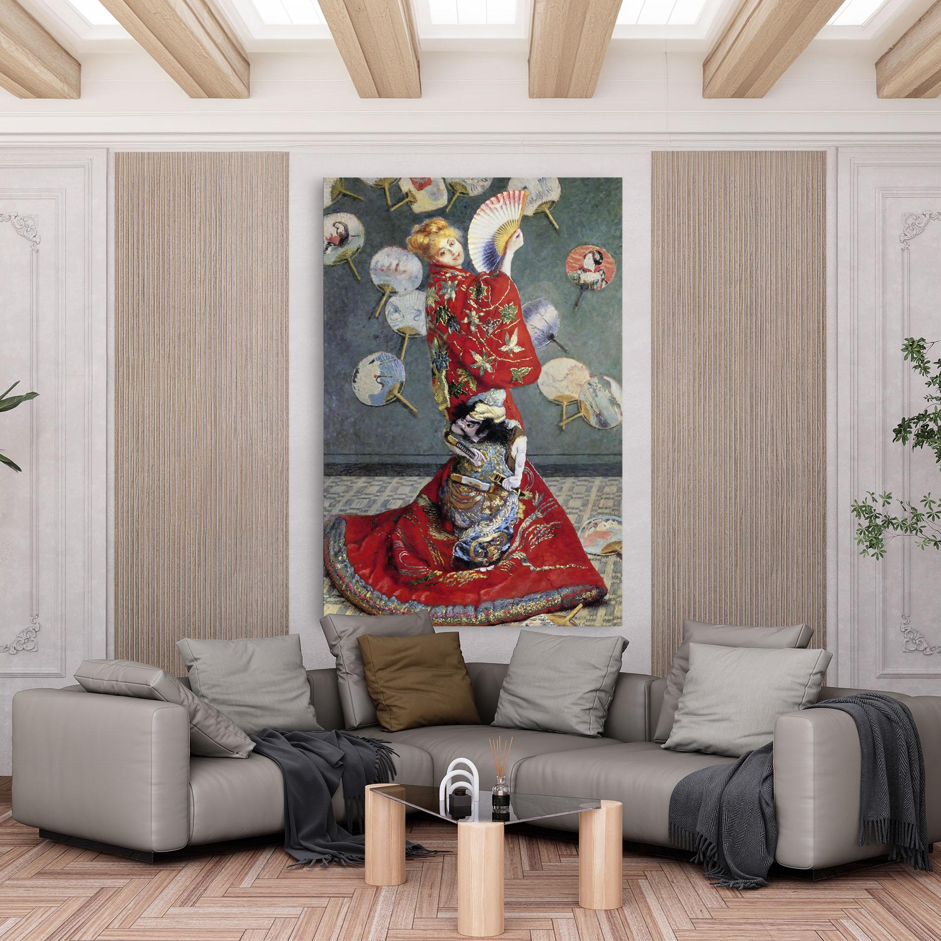 Tablou Canvas Camille Monet In Japanese Costume mockup 6