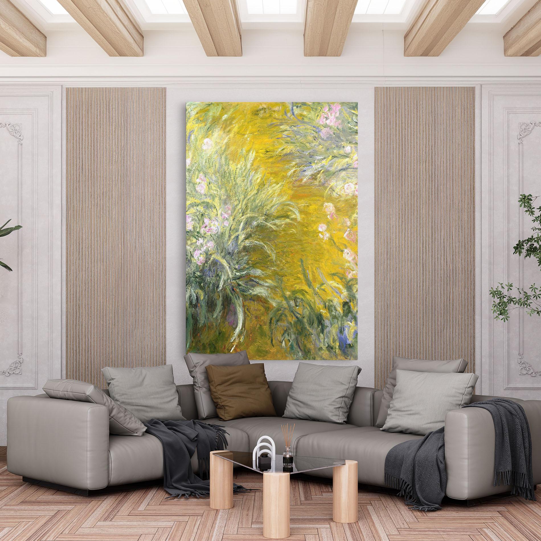 Tablou Canvas Path Through The Irises mockup 6