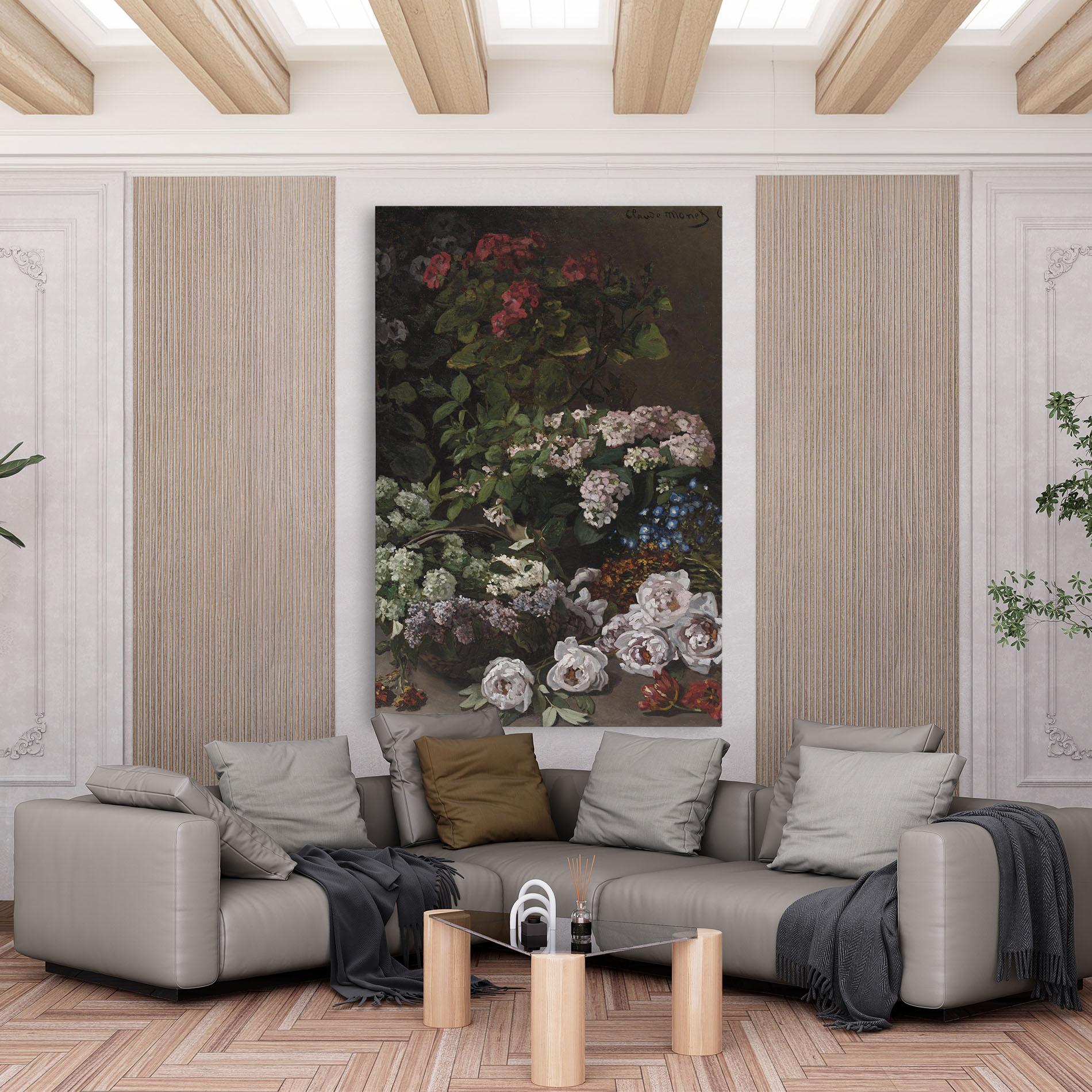 Tablou Canvas Spring Flowers Monet mockup 6