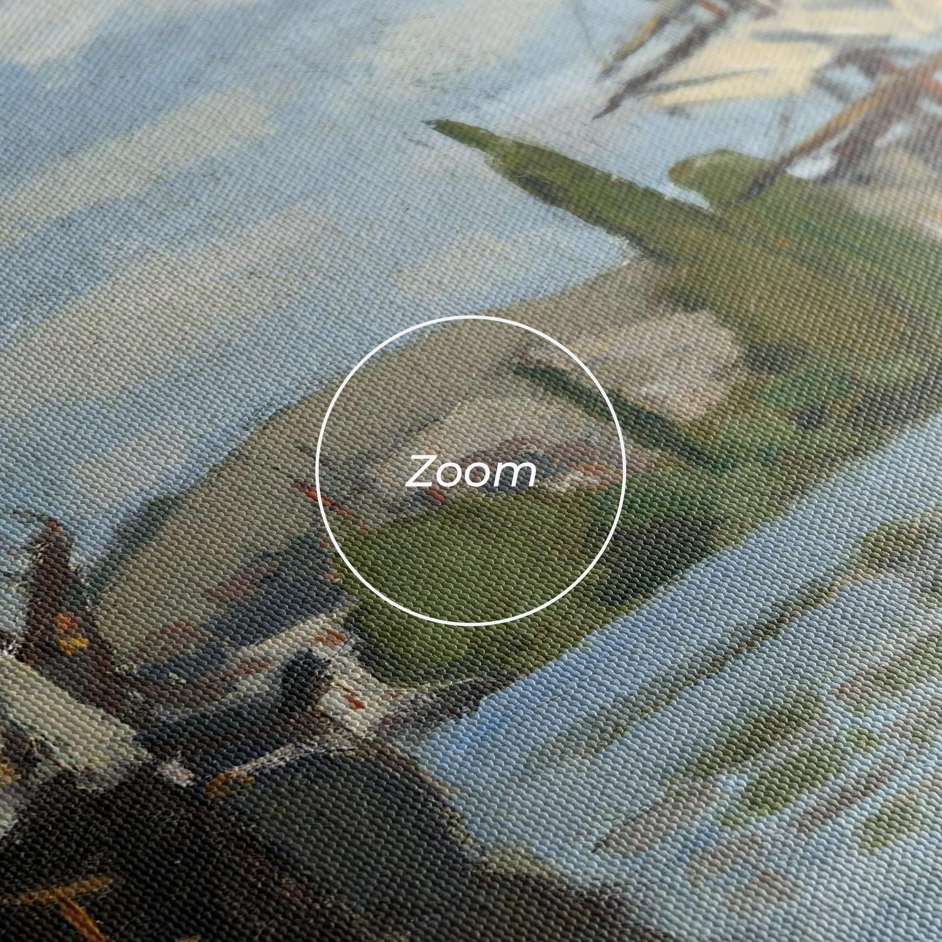 Tablou Canvas Ships At Rouen mockup 3