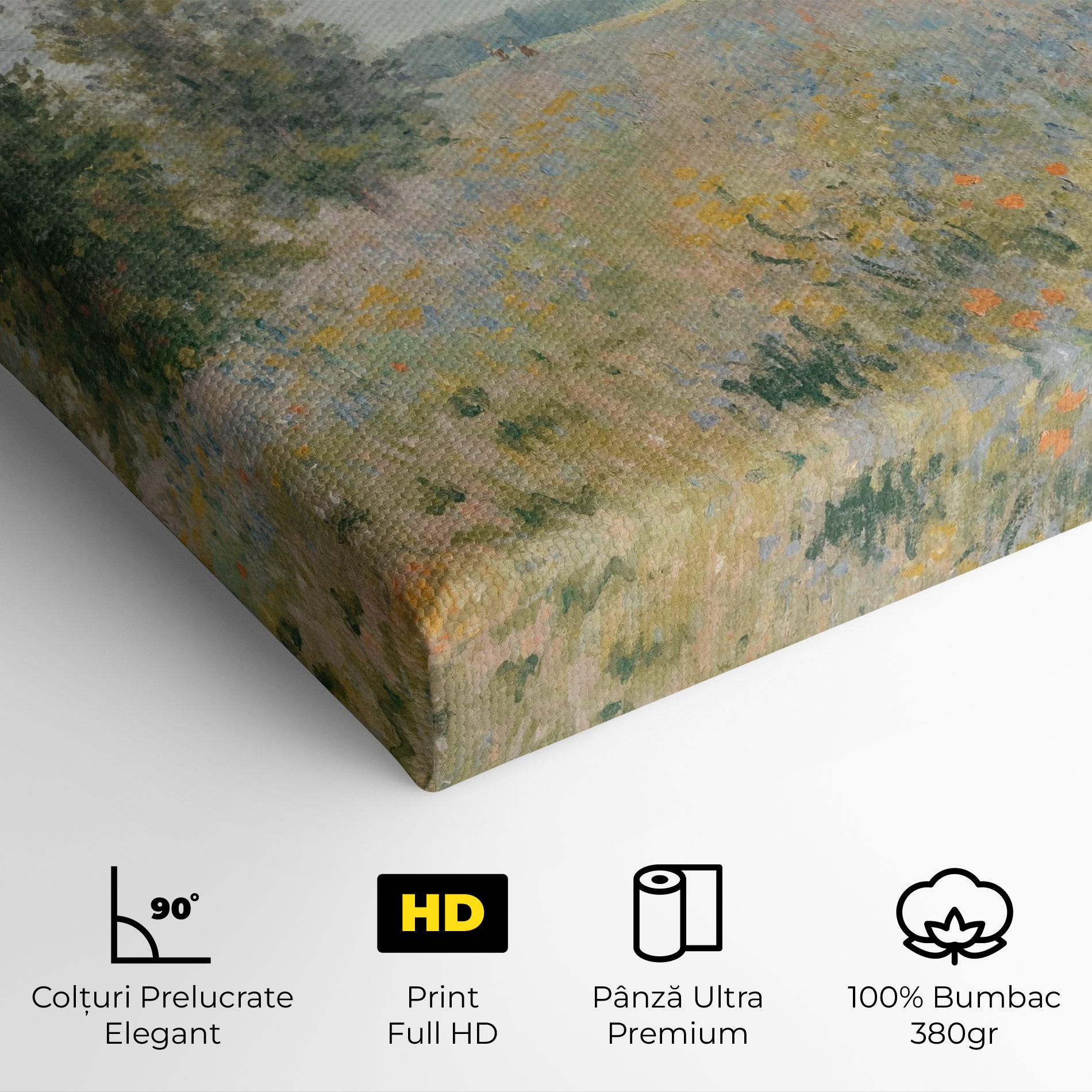 Tablou Canvas Monet's Landscape Background mockup 4
