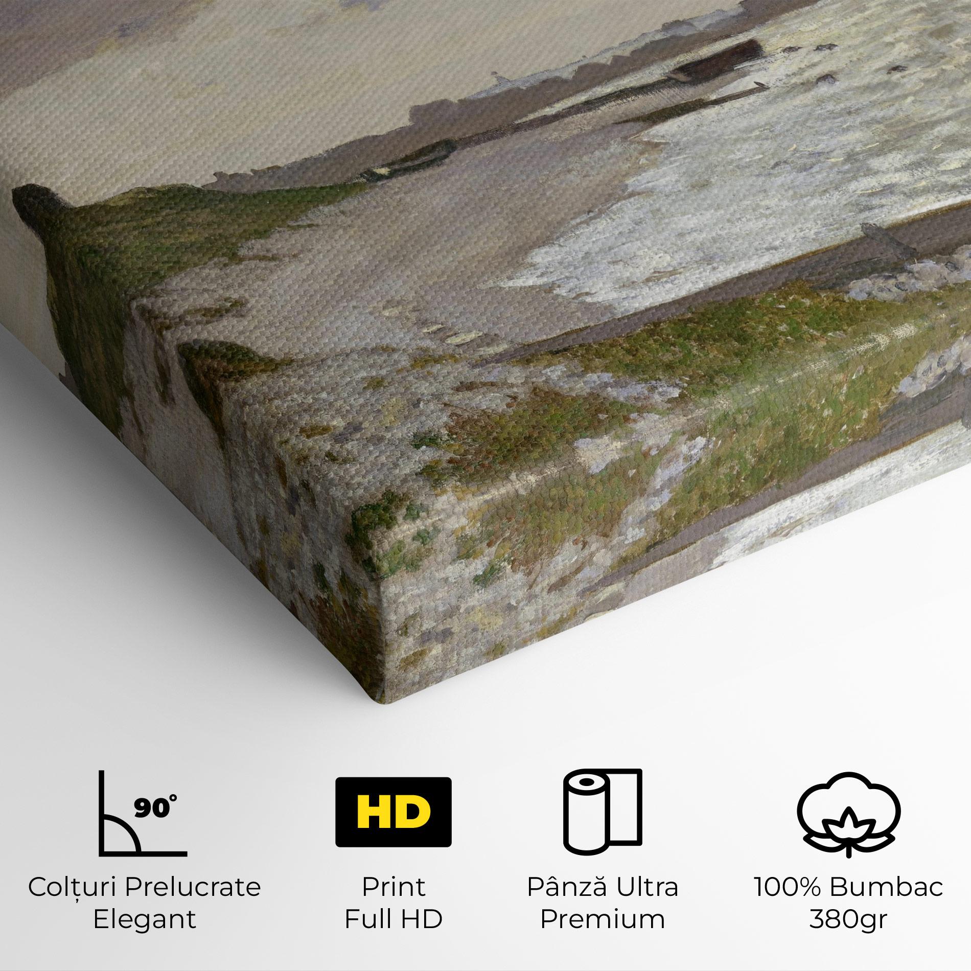 Tablou Canvas Seashore At Sainte Adresse mockup 4