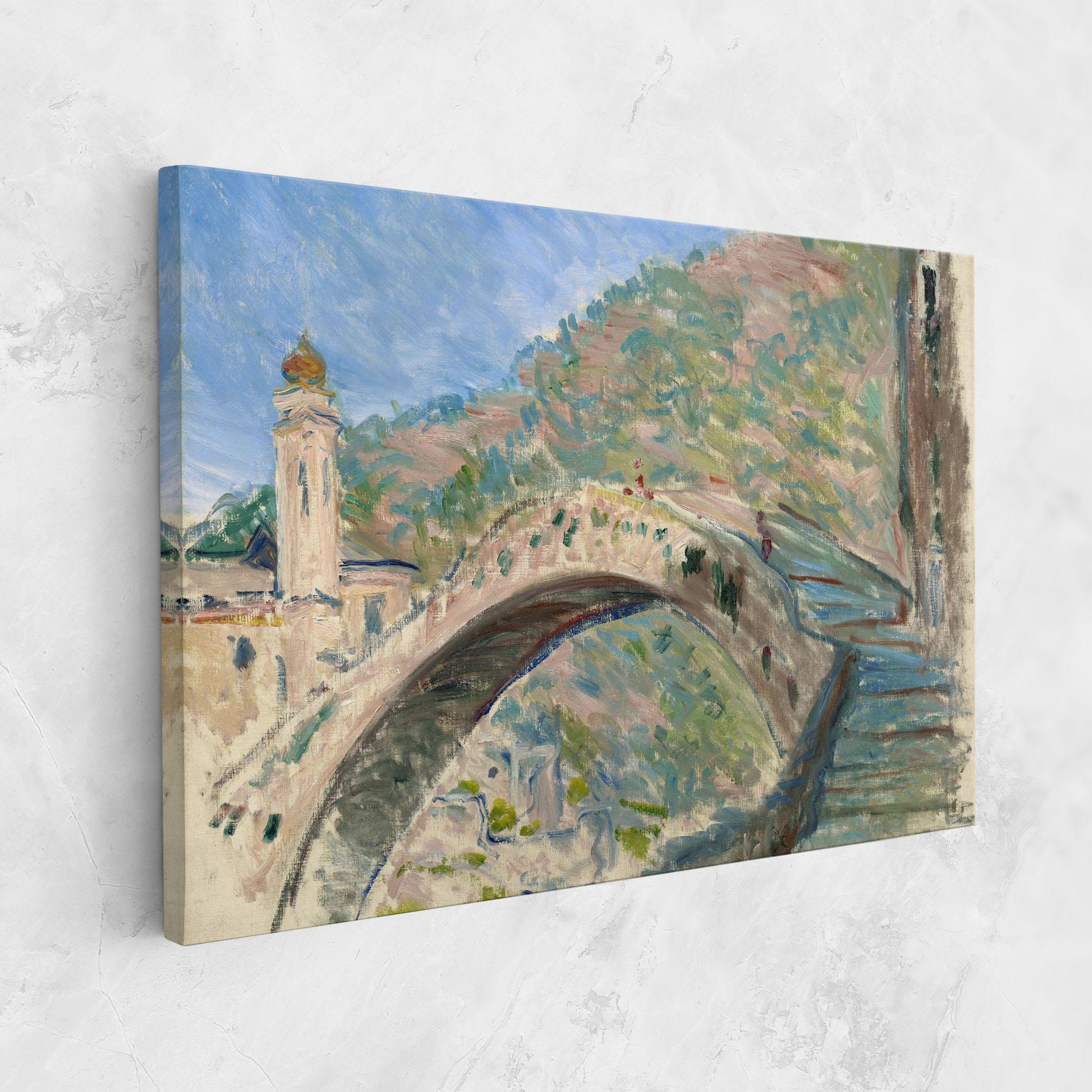 Tablou Canvas Bridge At Dolceacqua mockup 1