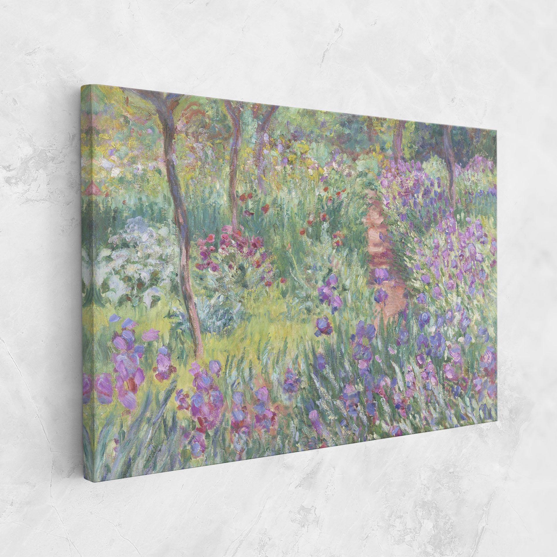Tablou Canvas Garden In Giverny Monet mockup 1