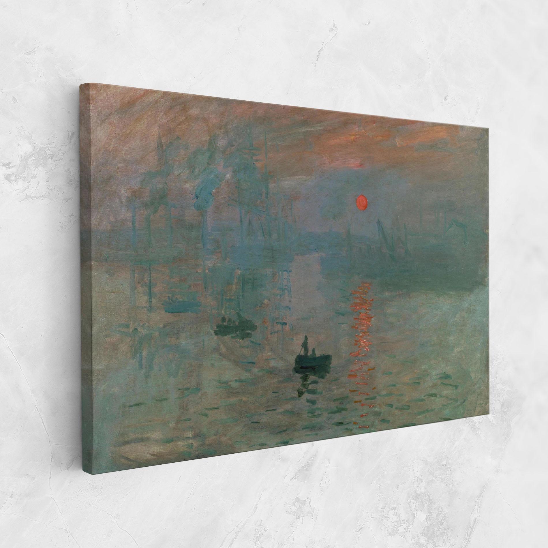 Tablou Canvas Monet Sunrise mockup 1