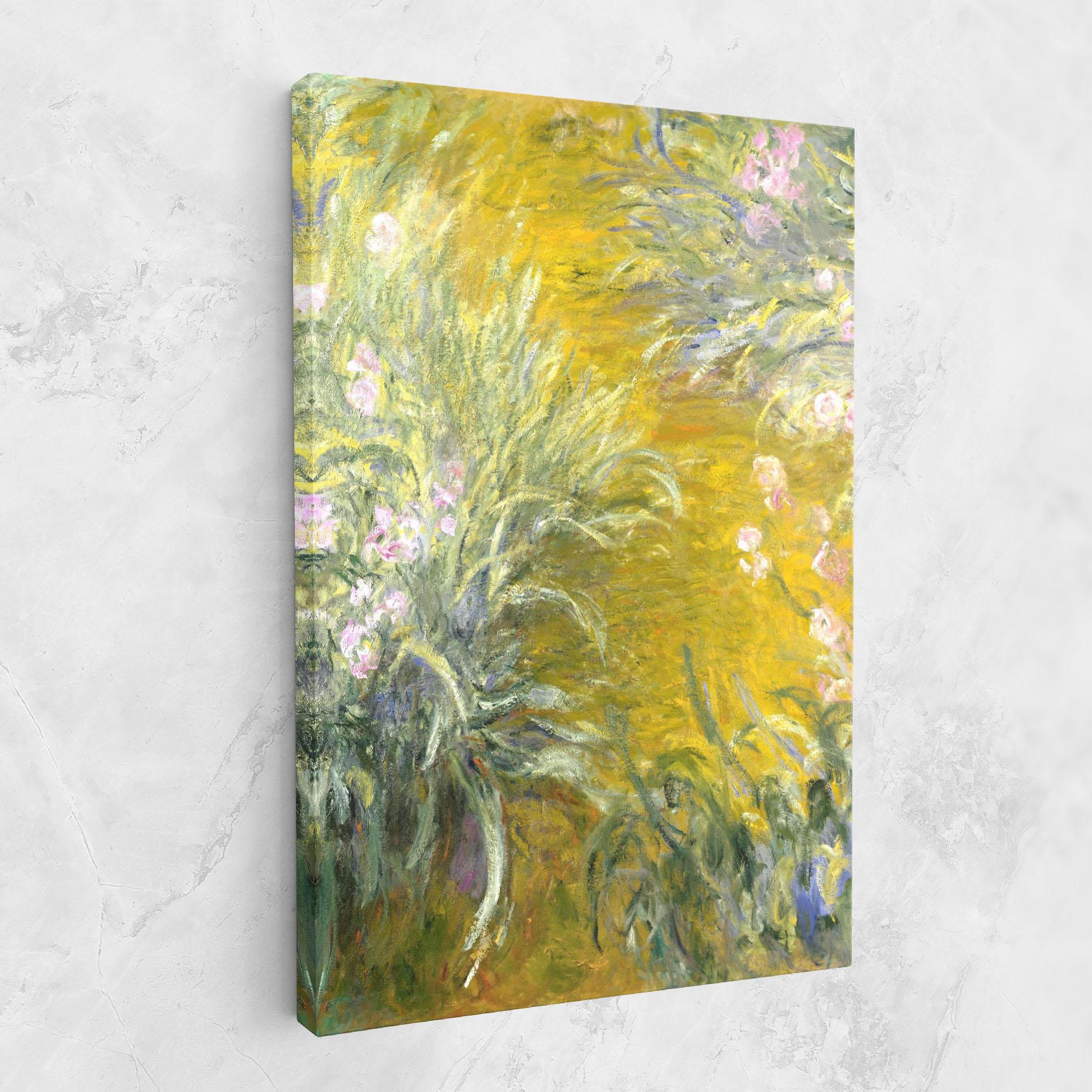 Tablou Canvas Path Through The Irises mockup 1