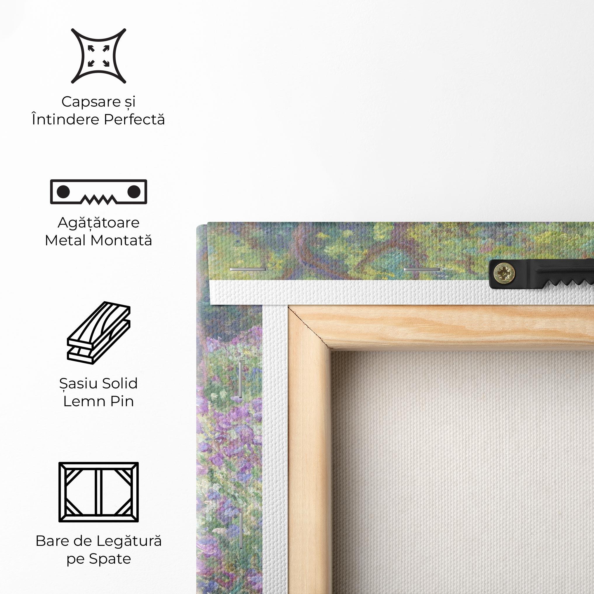 Tablou Canvas Garden In Giverny Monet mockup 5