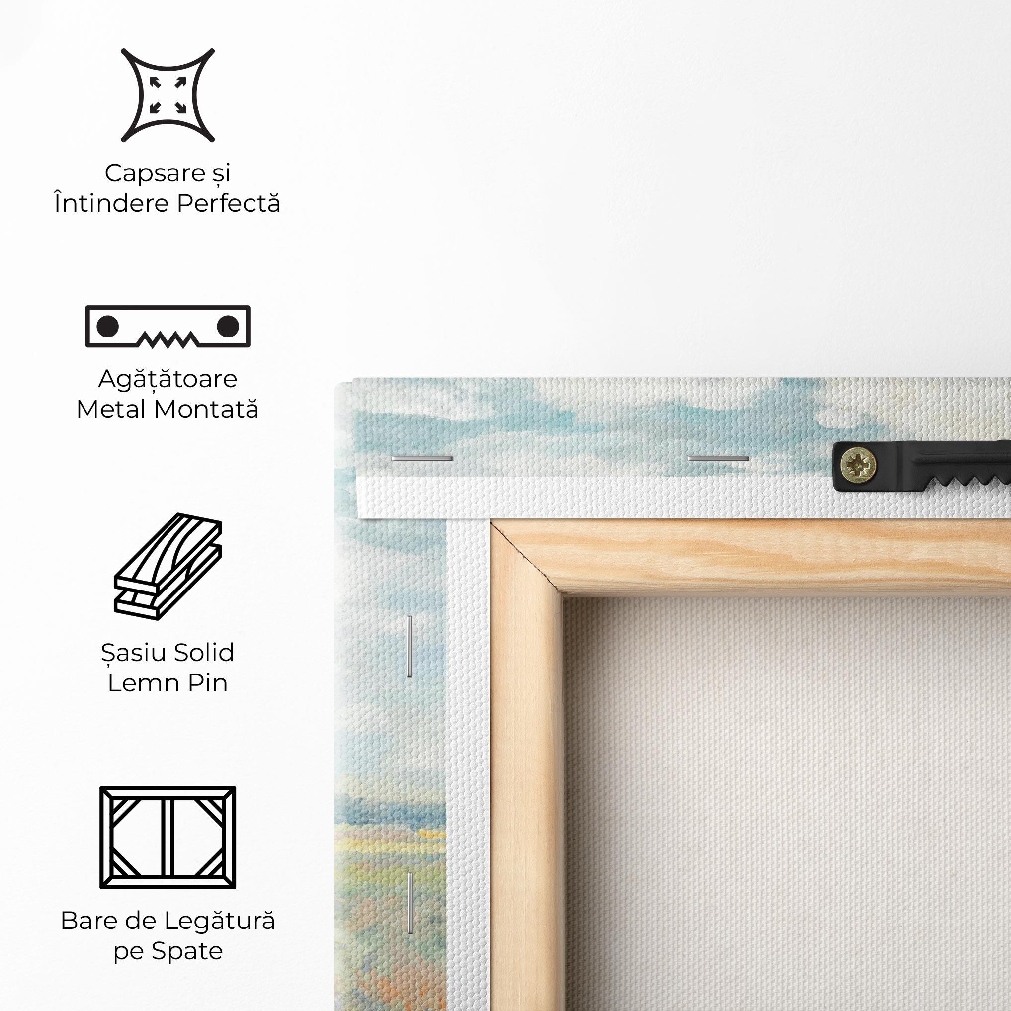 Tablou Canvas Monet's Landscape Background mockup 5