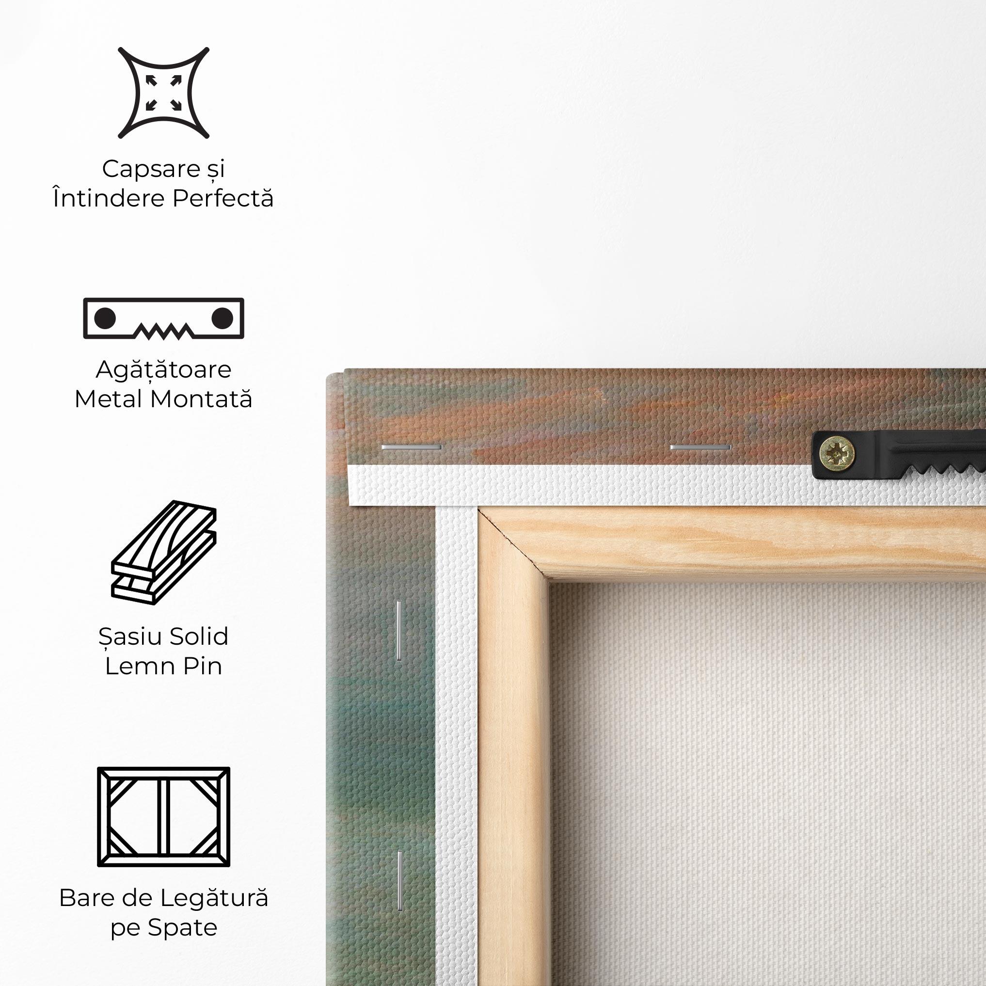 Tablou Canvas Monet Sunrise mockup 5