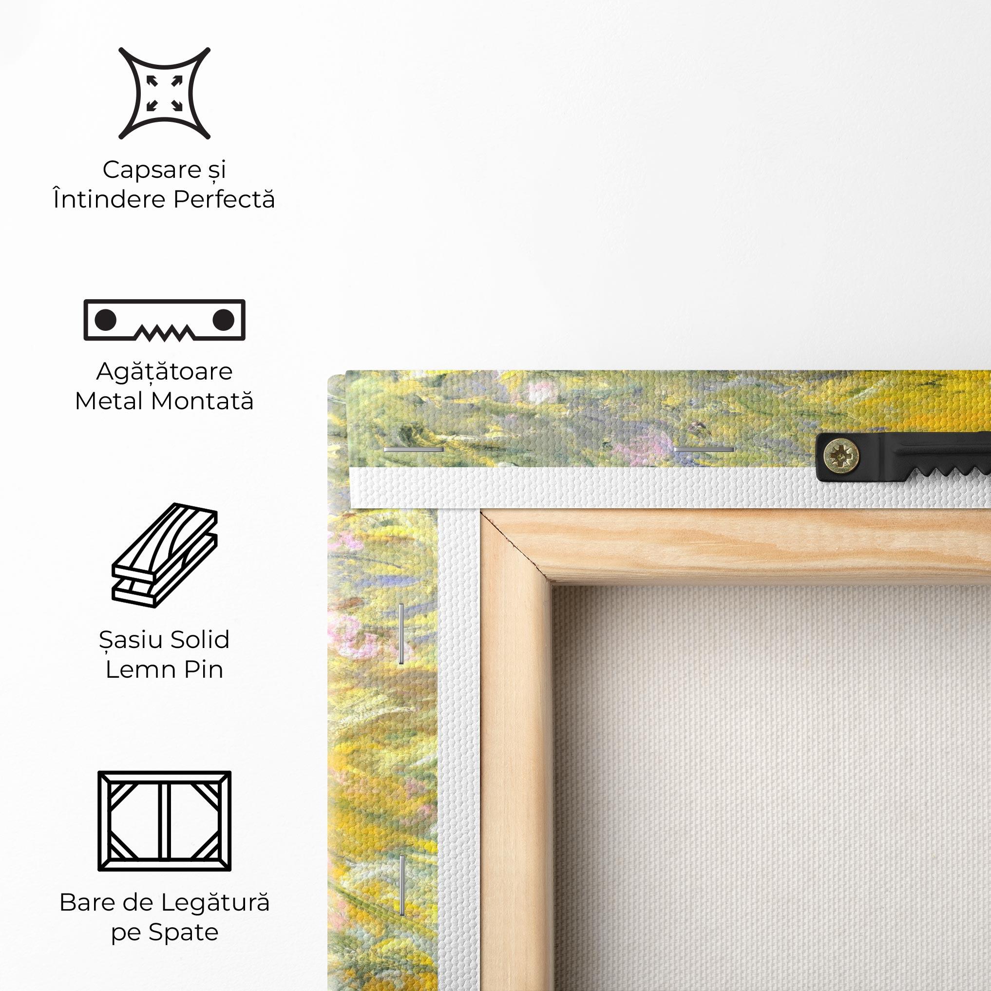 Tablou Canvas Path Through The Irises mockup 5