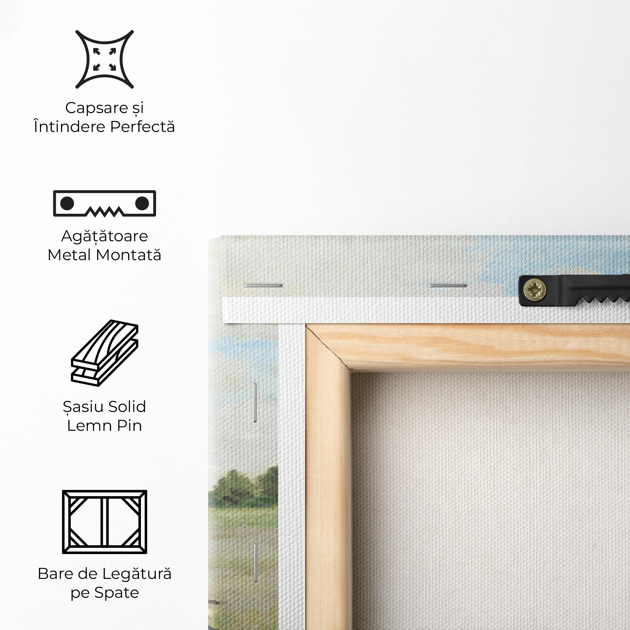 Tablou Canvas Poppy Field Near Argenteuil mockup 5