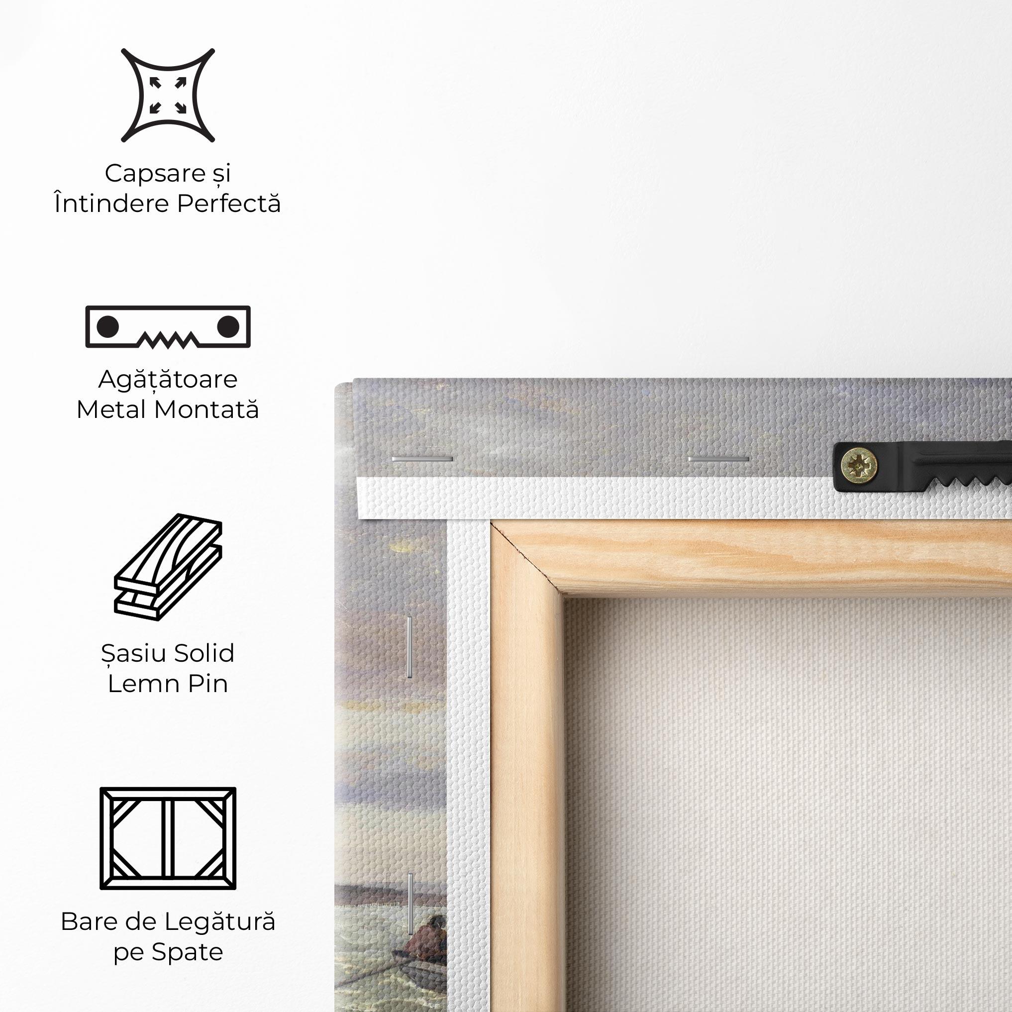 Tablou Canvas Seashore At Sainte Adresse mockup 5