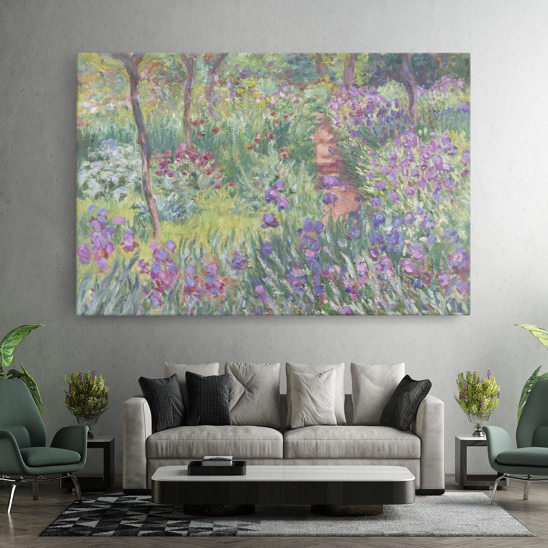 Tablou Canvas Garden In Giverny Monet mockup 7