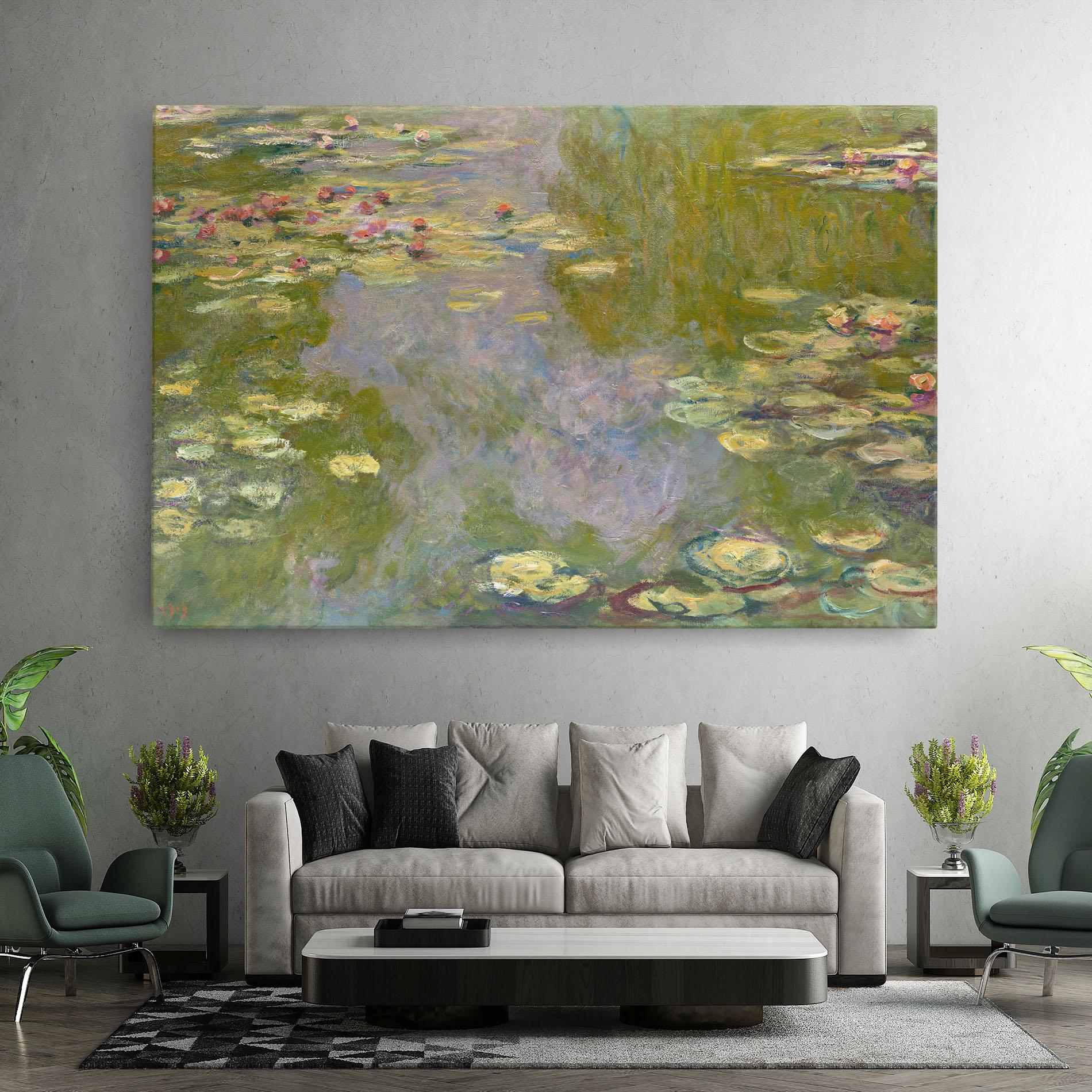 Tablou Canvas Water Lilies Monet mockup 7