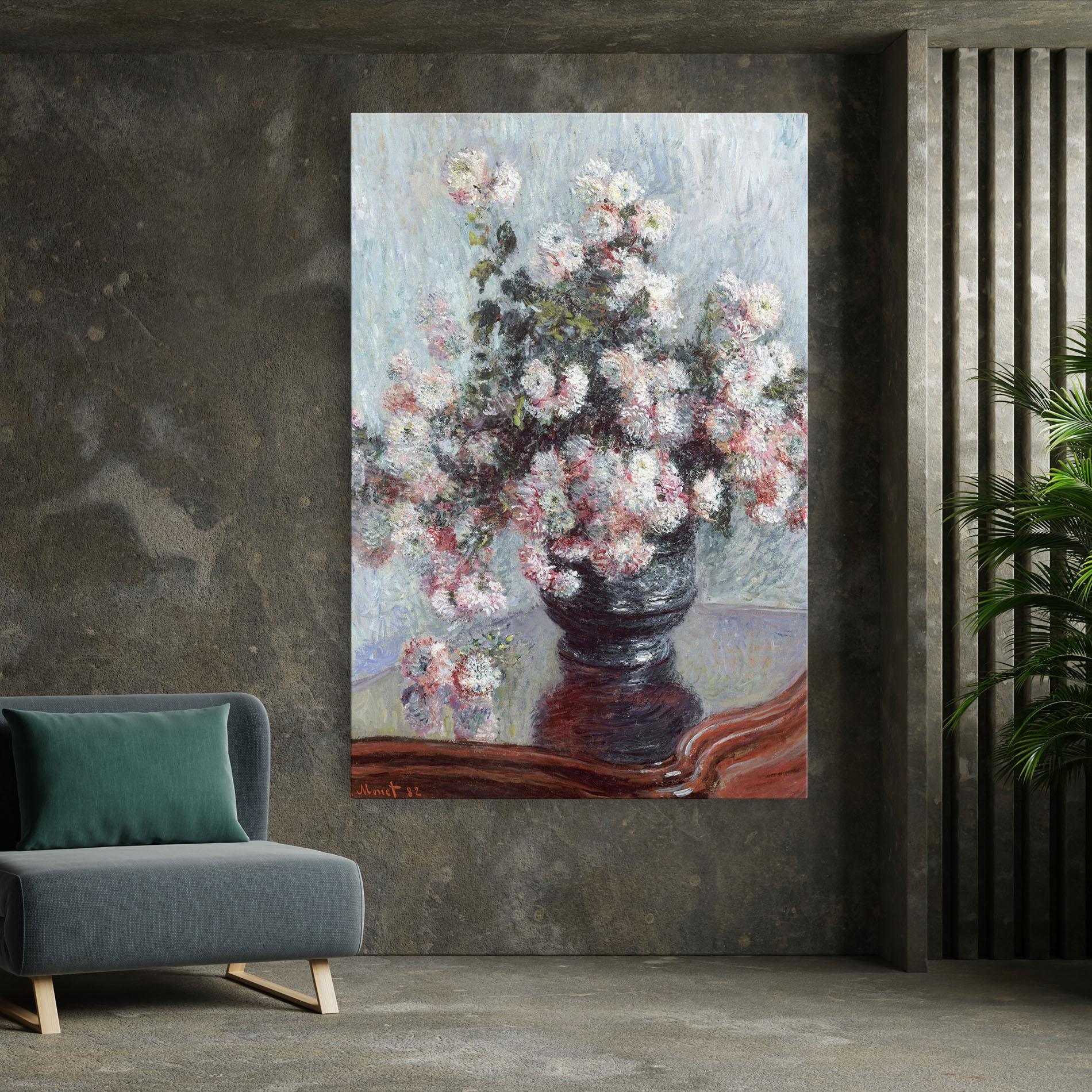 Tablou Canvas Chrysanthemums mockup 7