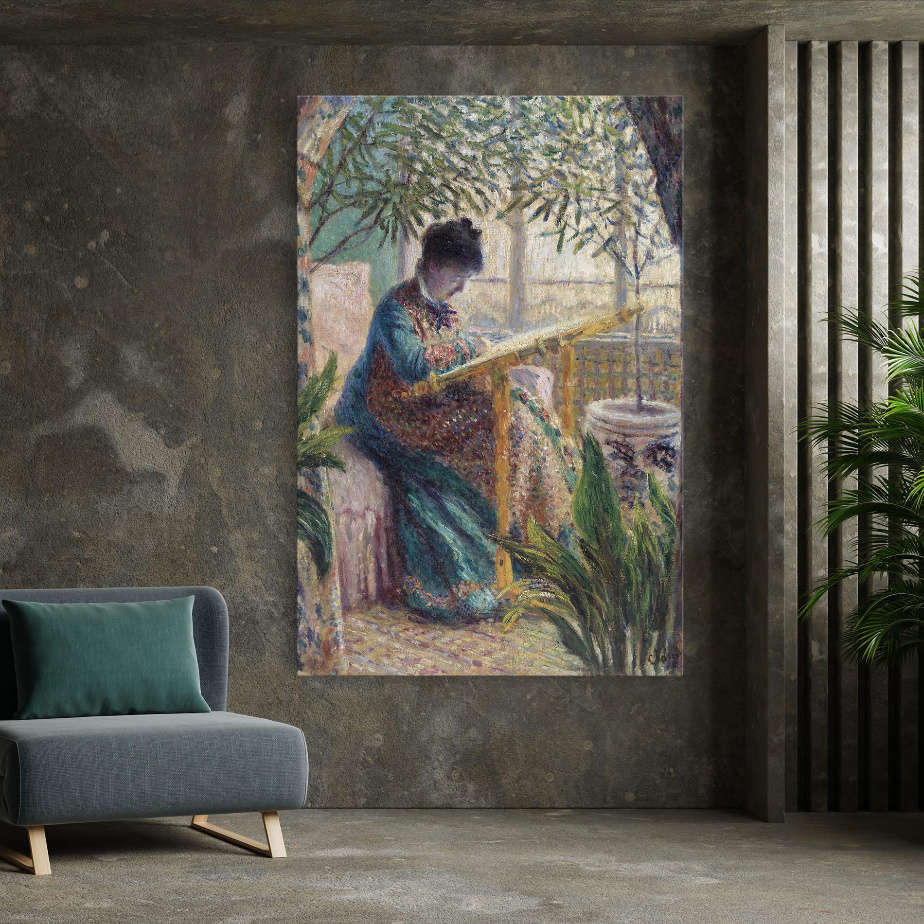 Tablou Canvas Monet Embroidering mockup 7