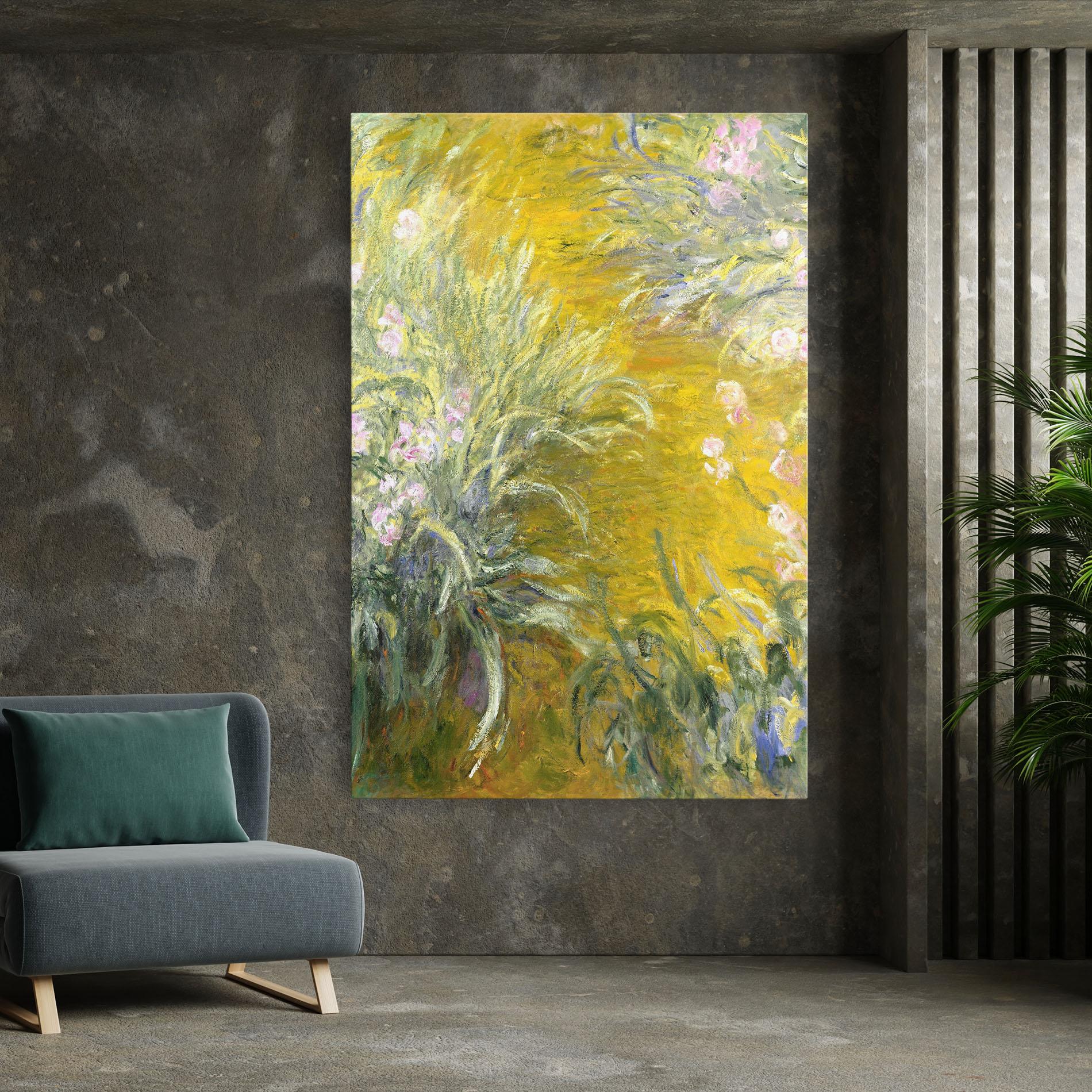 Tablou Canvas Path Through The Irises mockup 7