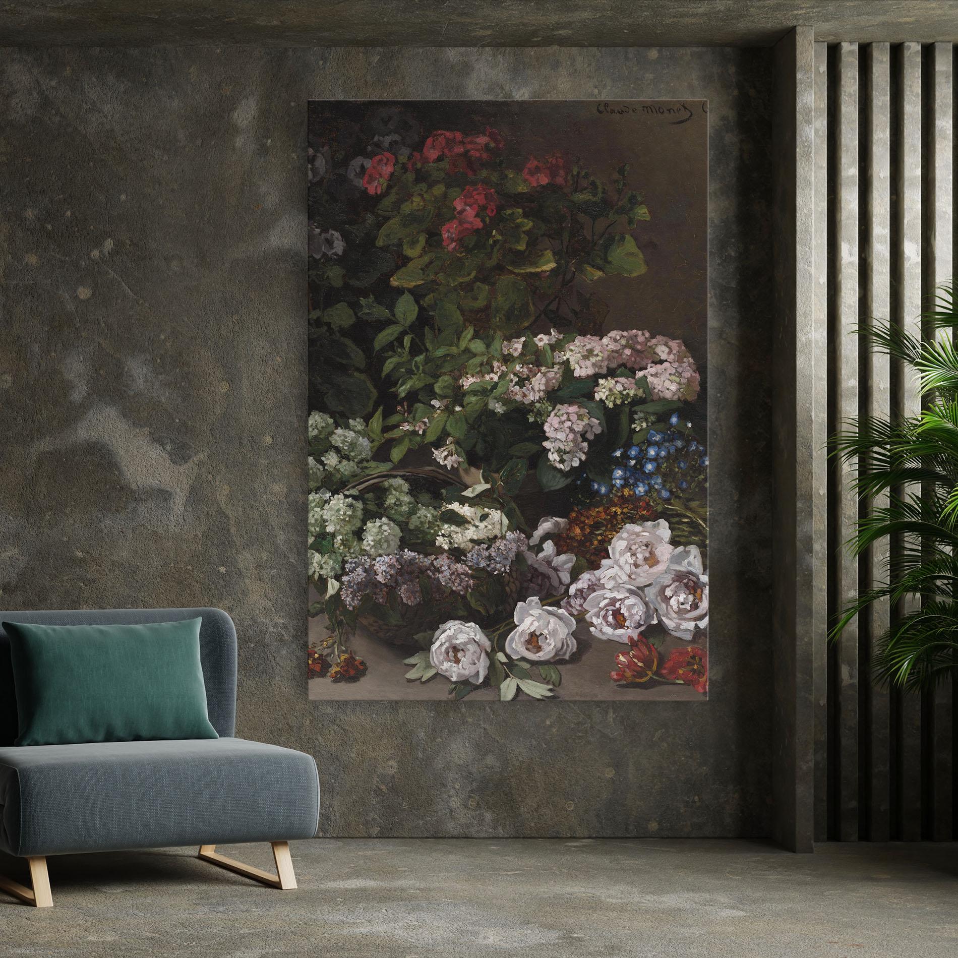 Tablou Canvas Spring Flowers Monet mockup 7