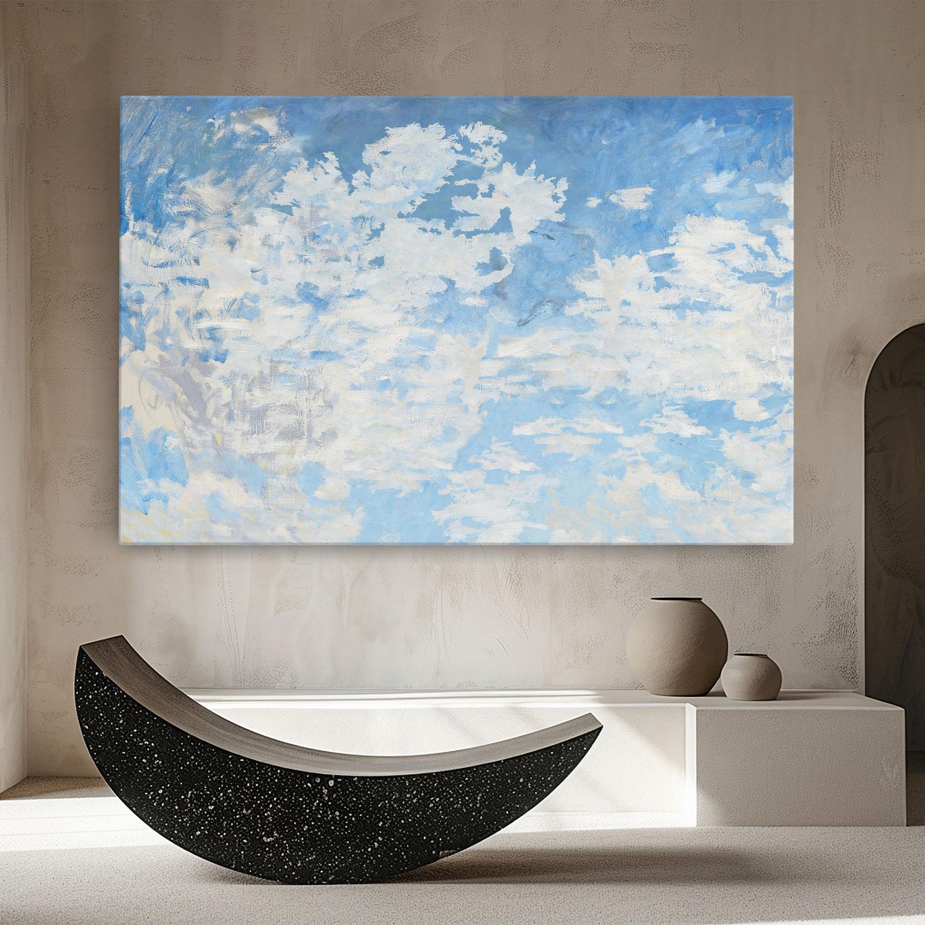 Tablou Canvas Clouds Monet mockup 8