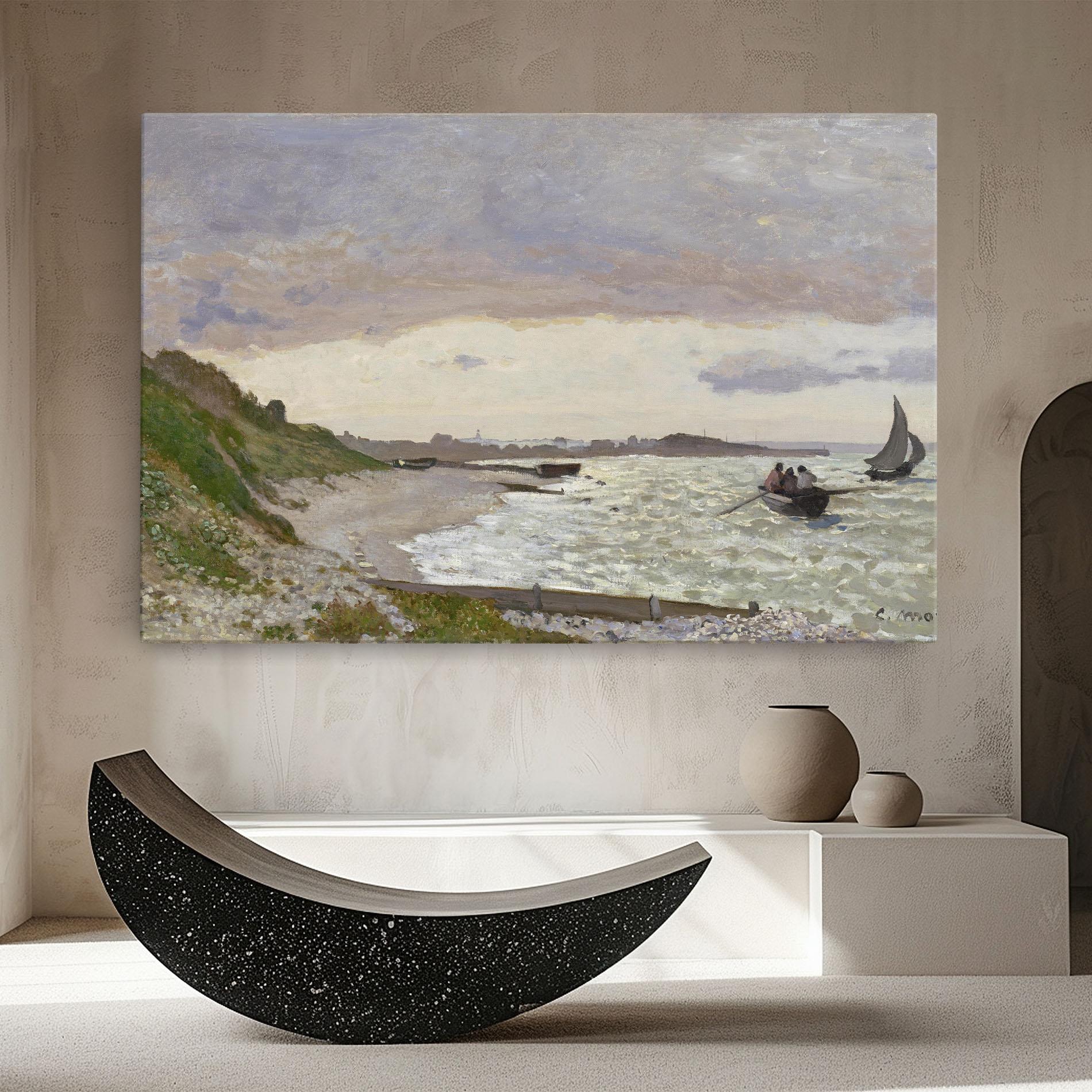 Tablou Canvas Seashore At Sainte Adresse mockup 8