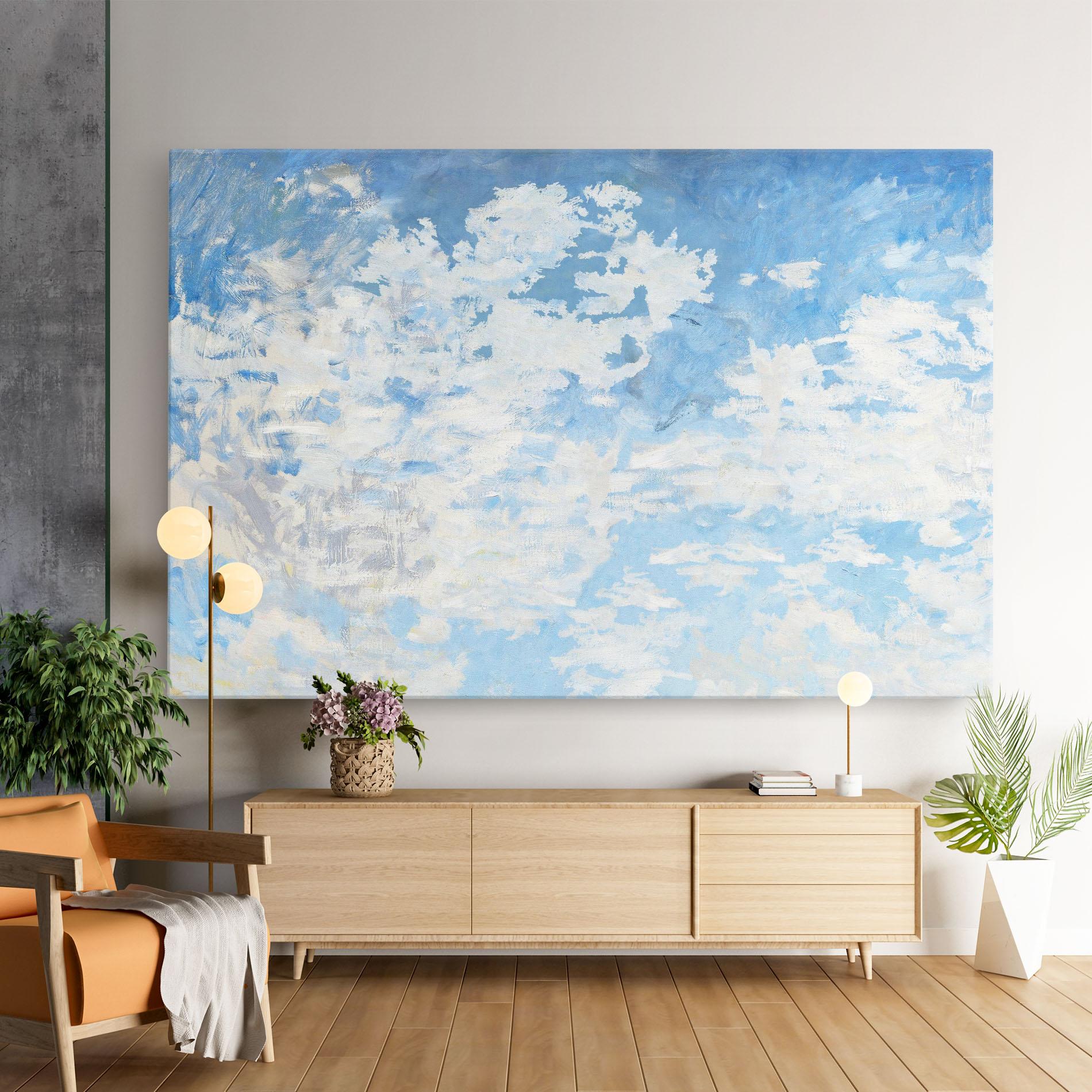 Tablou Canvas Clouds Monet mockup 9