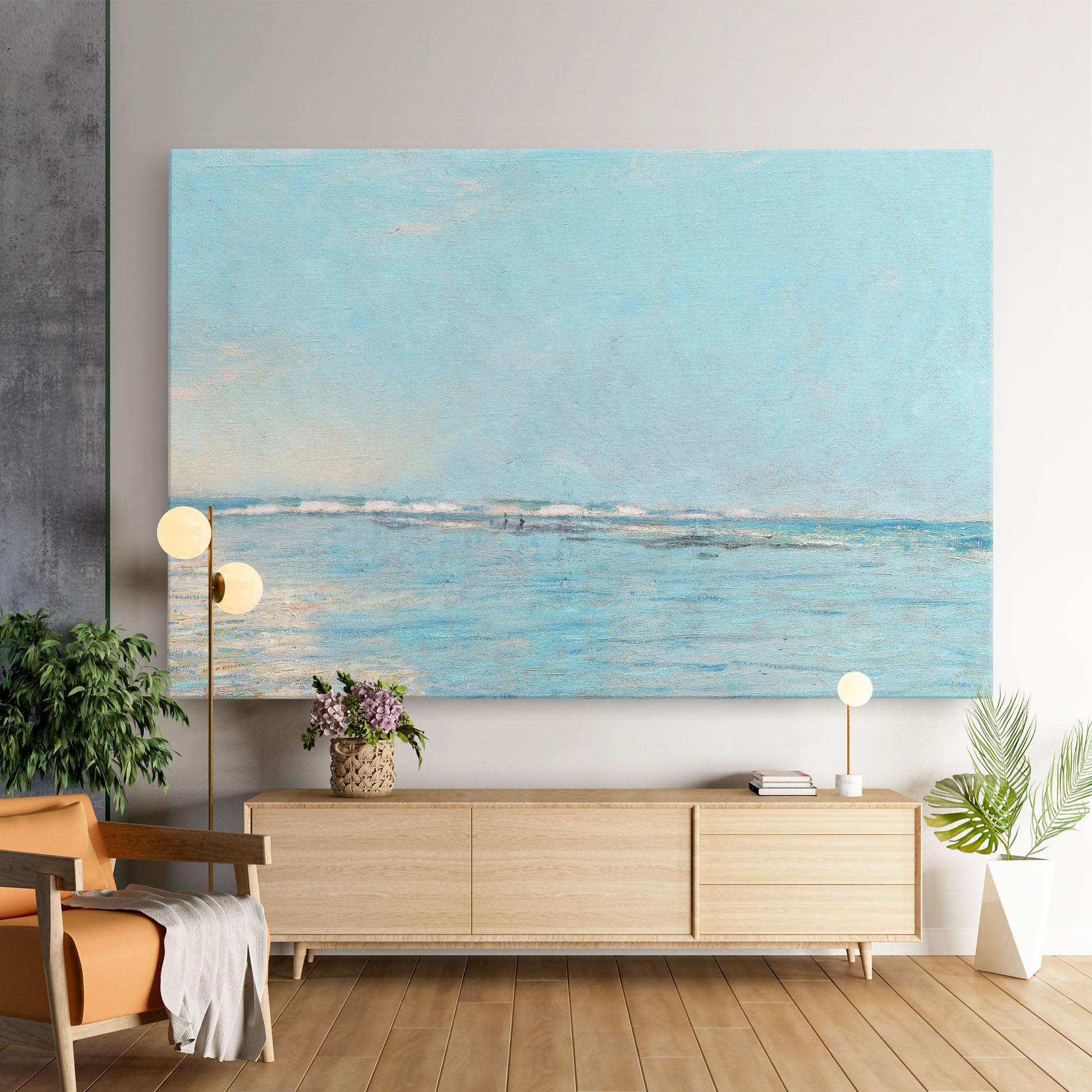 Tablou Canvas Monet's Beach mockup 9