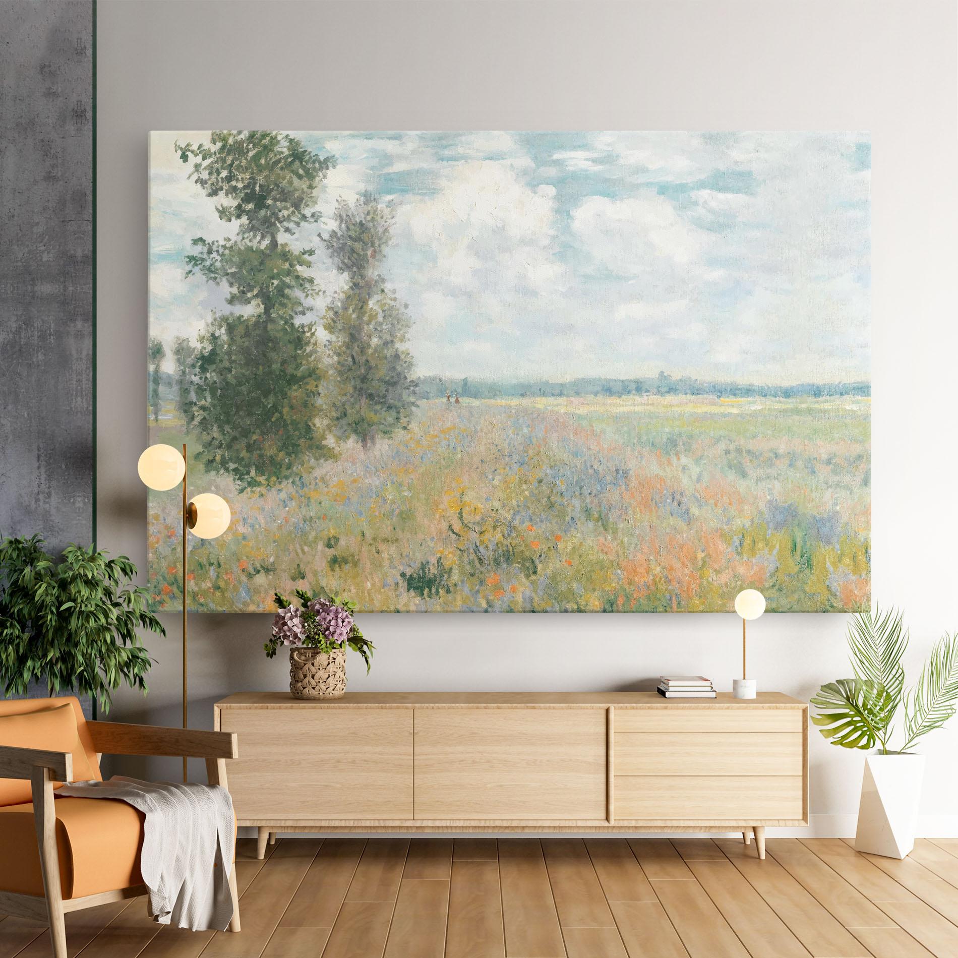Tablou Canvas Monet's Landscape Background mockup 9