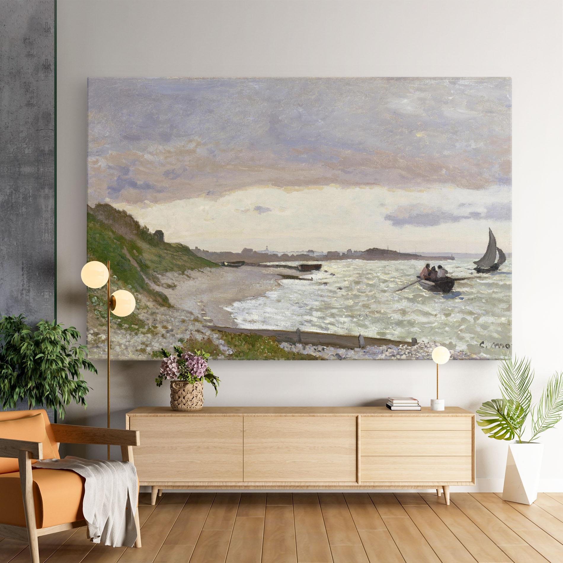 Tablou Canvas Seashore At Sainte Adresse mockup 9