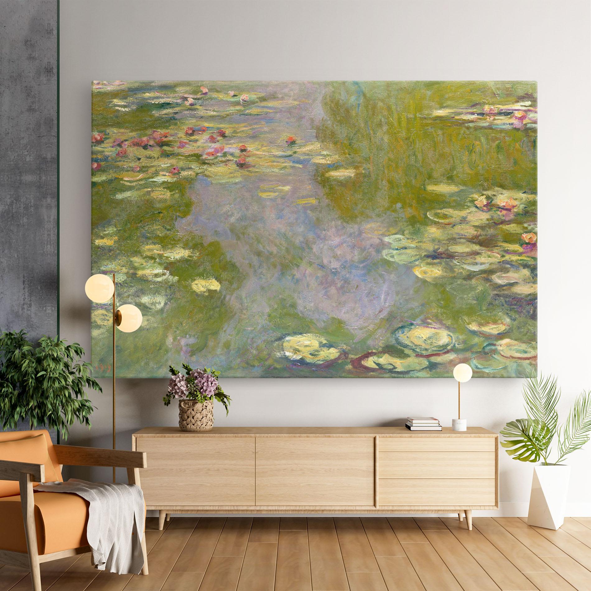 Tablou Canvas Water Lilies Monet mockup 9