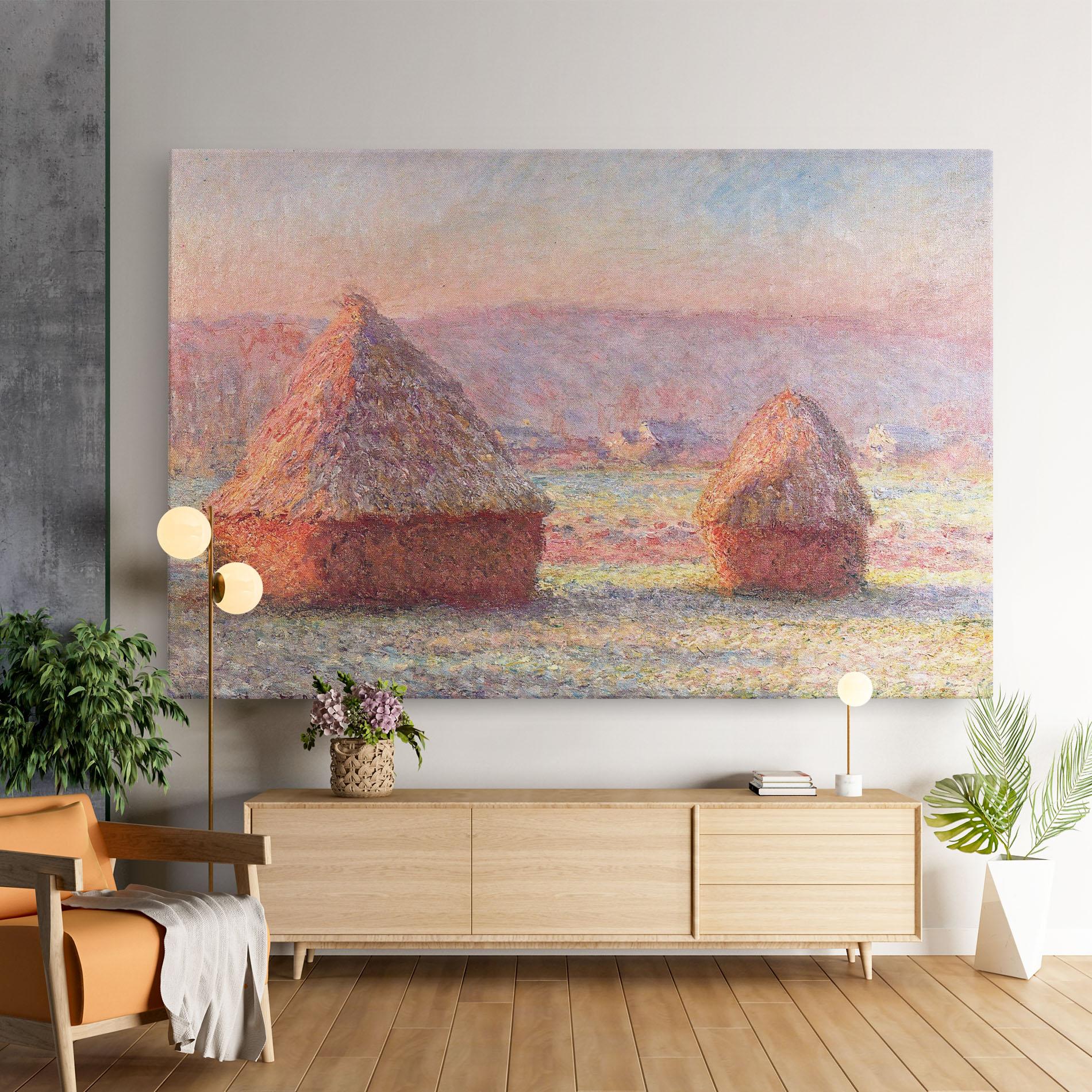 Tablou Canvas White Frost mockup 9