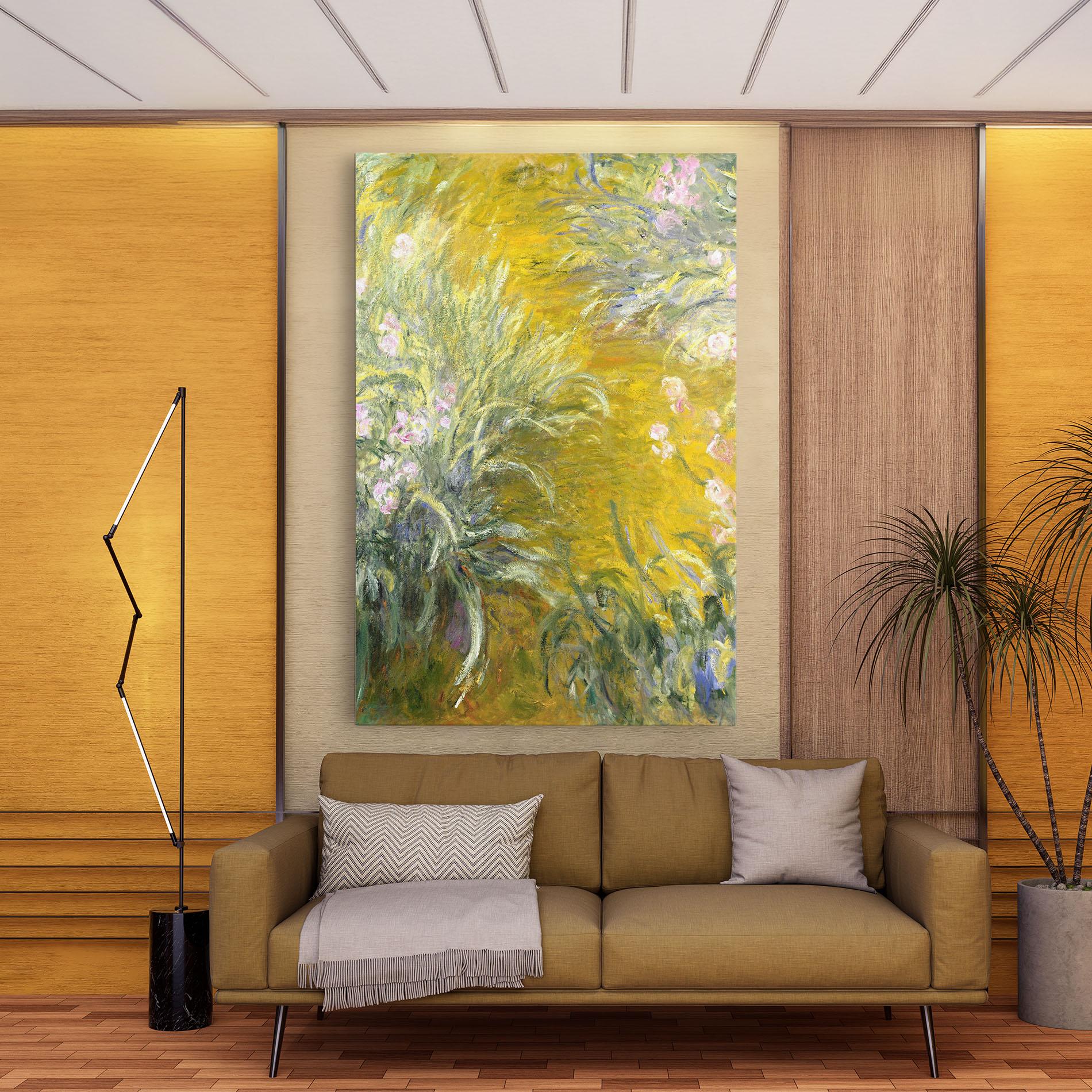 Tablou Canvas Path Through The Irises mockup 9