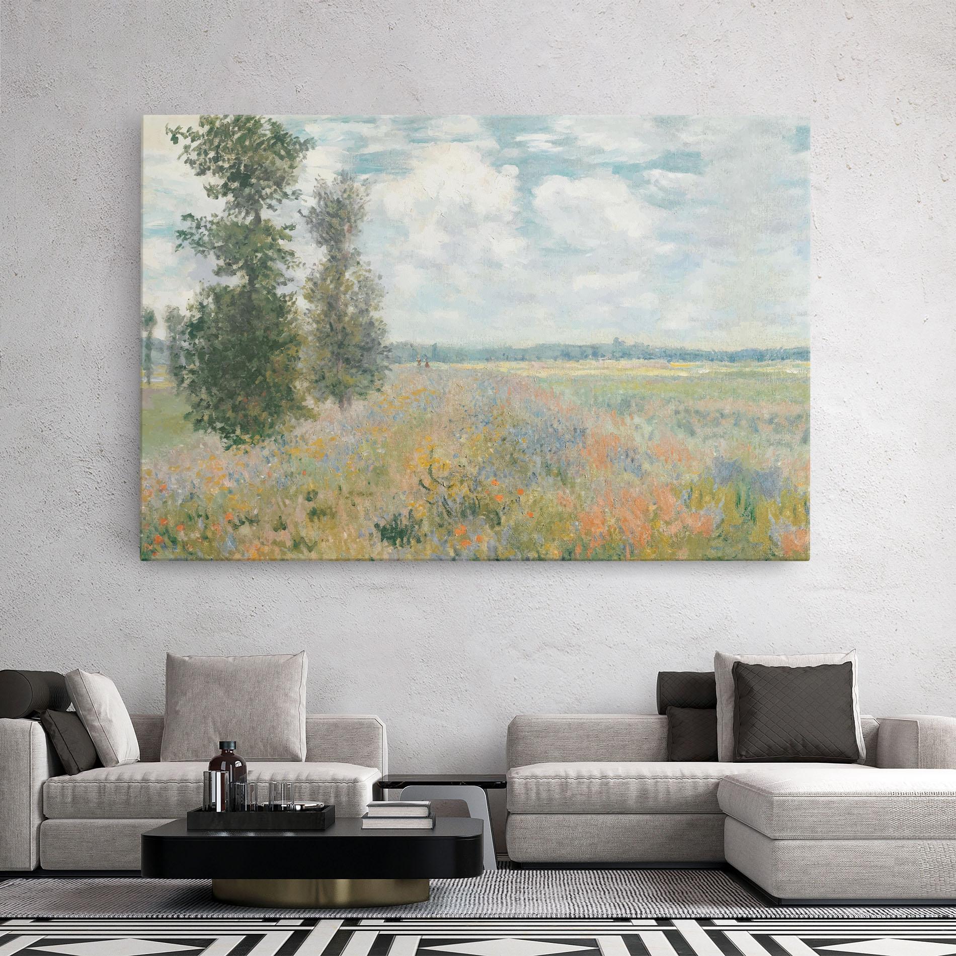 Tablou Canvas Monet's Landscape Background mockup 2