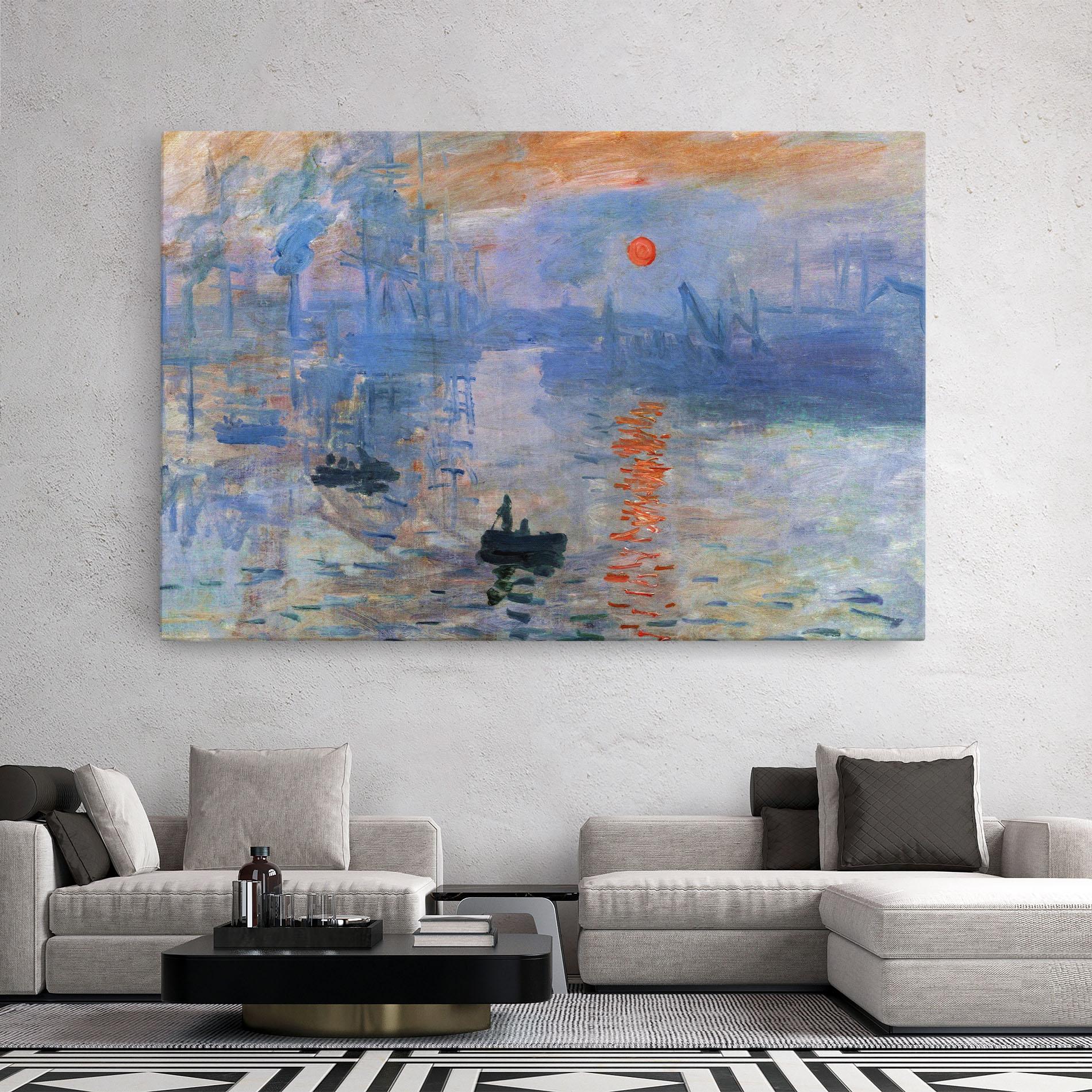 Tablou Canvas Monet Impressionist mockup 2