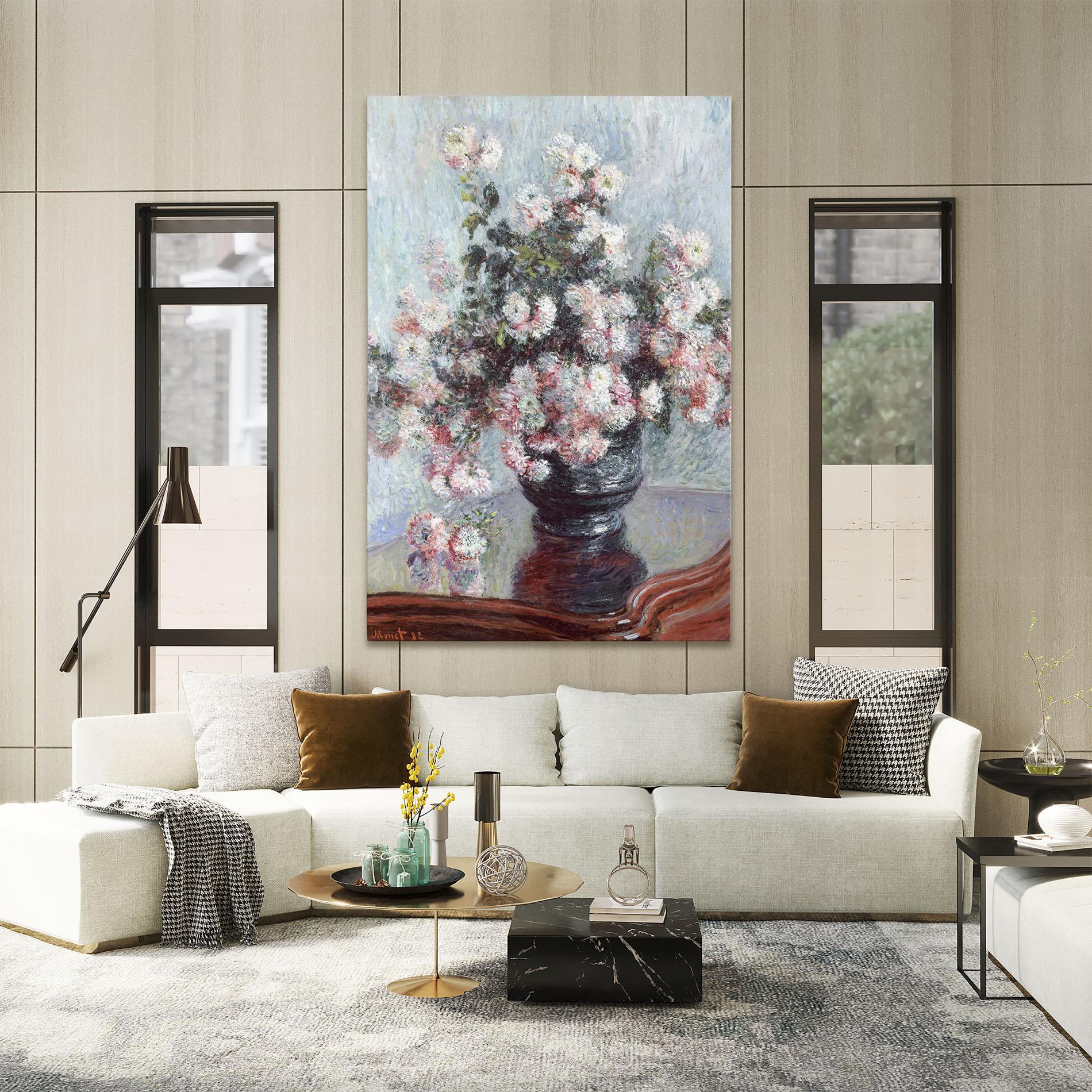 Tablou Canvas Chrysanthemums mockup 2