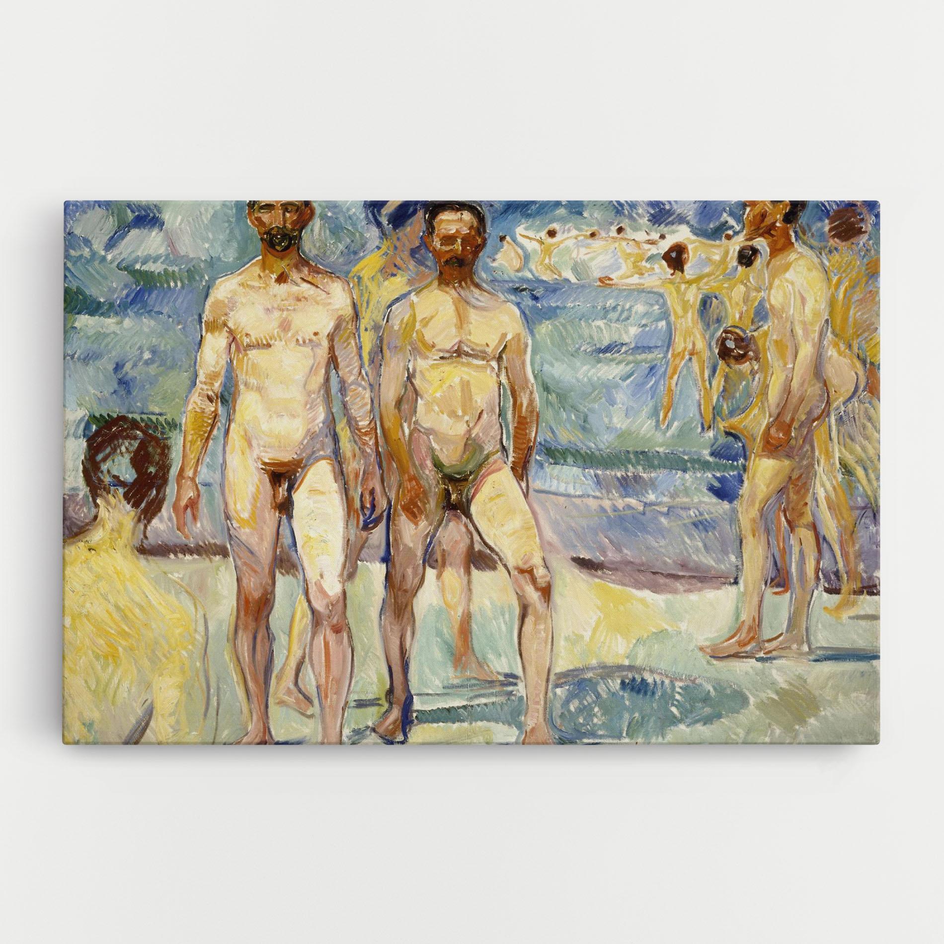 Tablou Canvas Bathing Men mockup 0