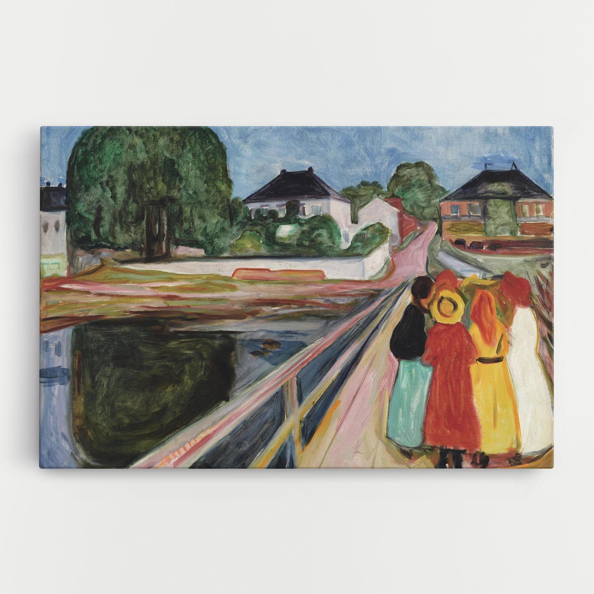 Tablou Canvas Pikene Pa Broen mockup 0