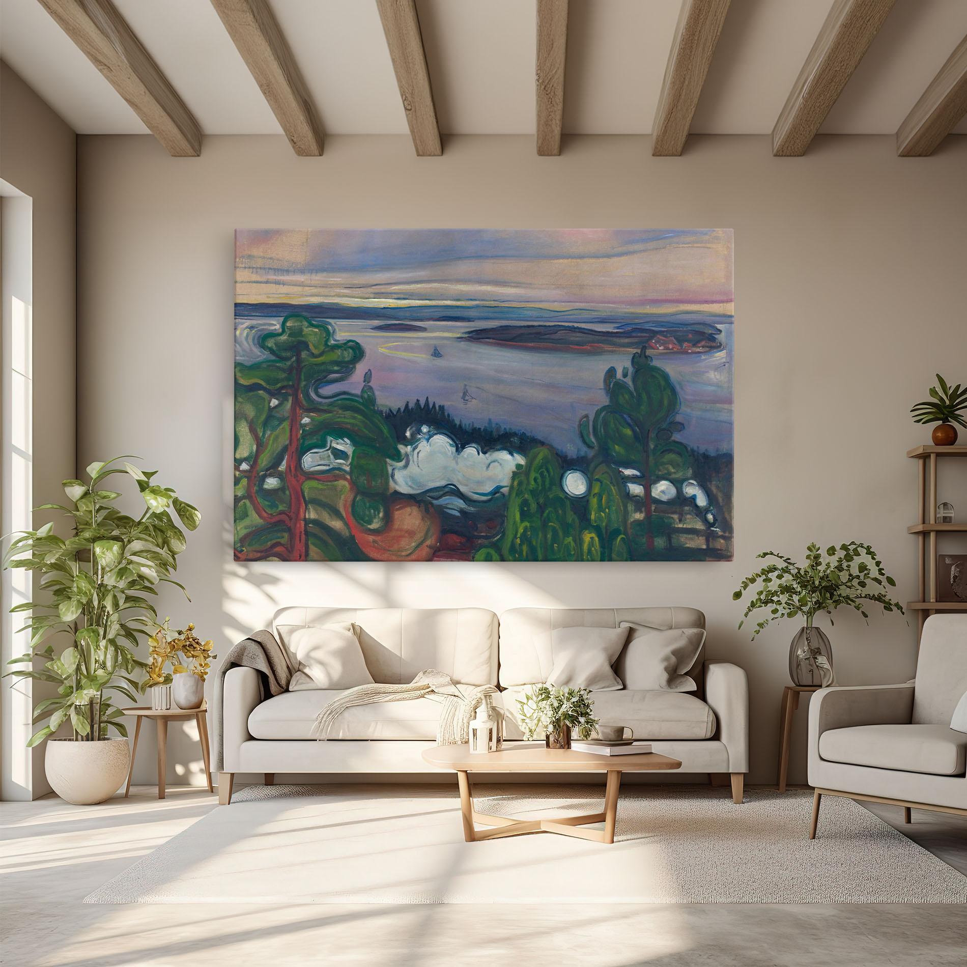 Tablou Canvas Train Smoke mockup 6