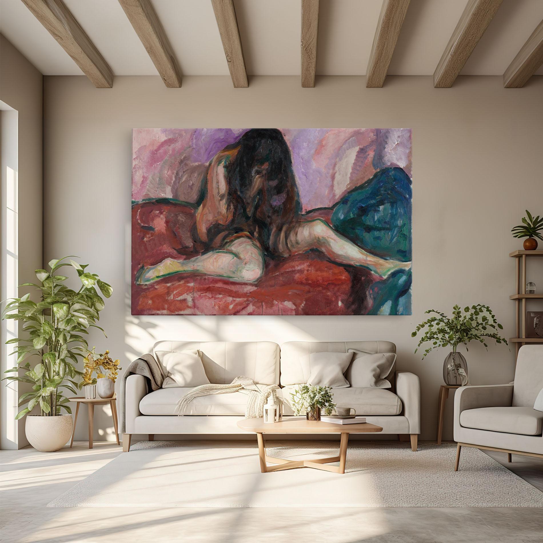 Tablou Canvas Weeping Nude mockup 6