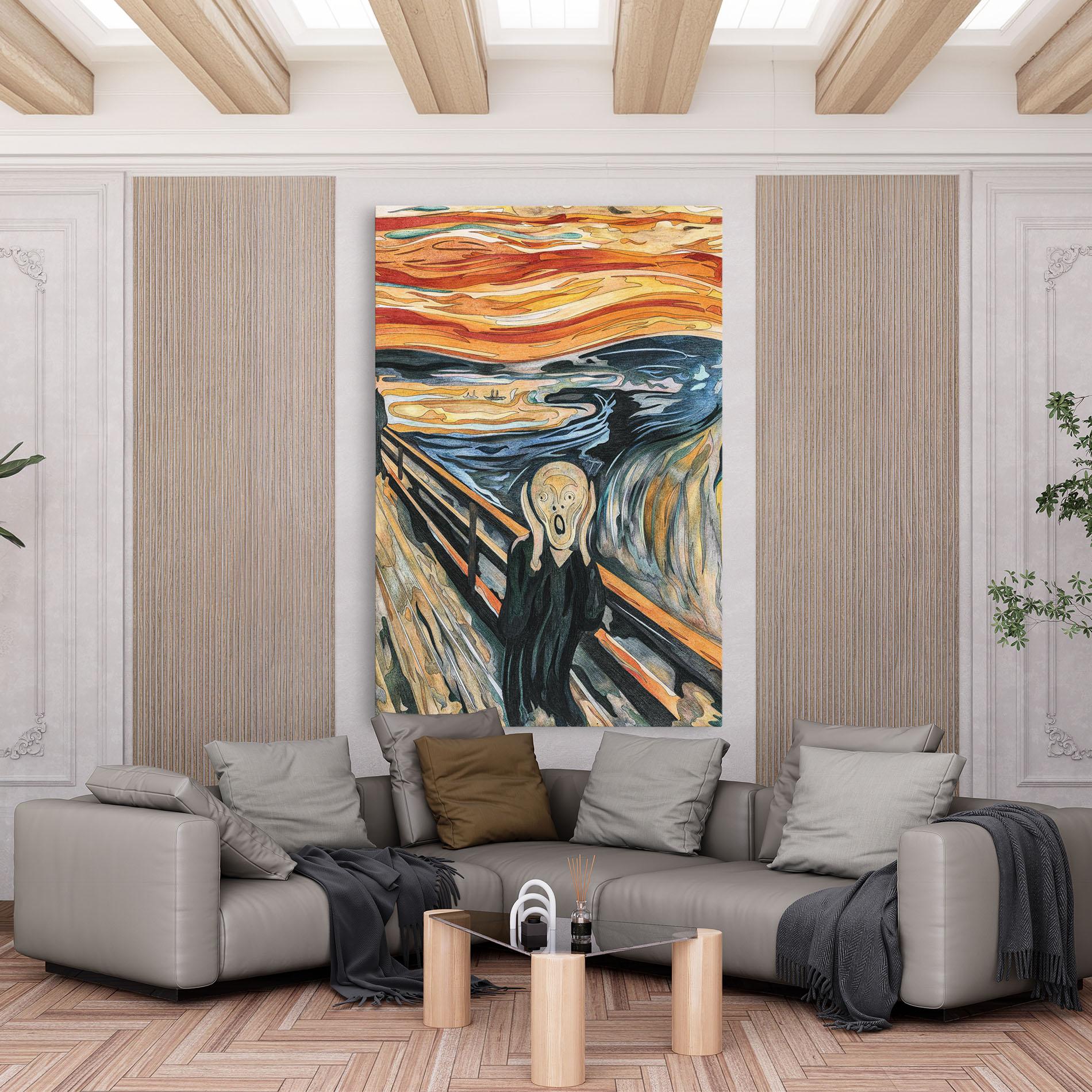 Tablou Canvas The Scream mockup 6