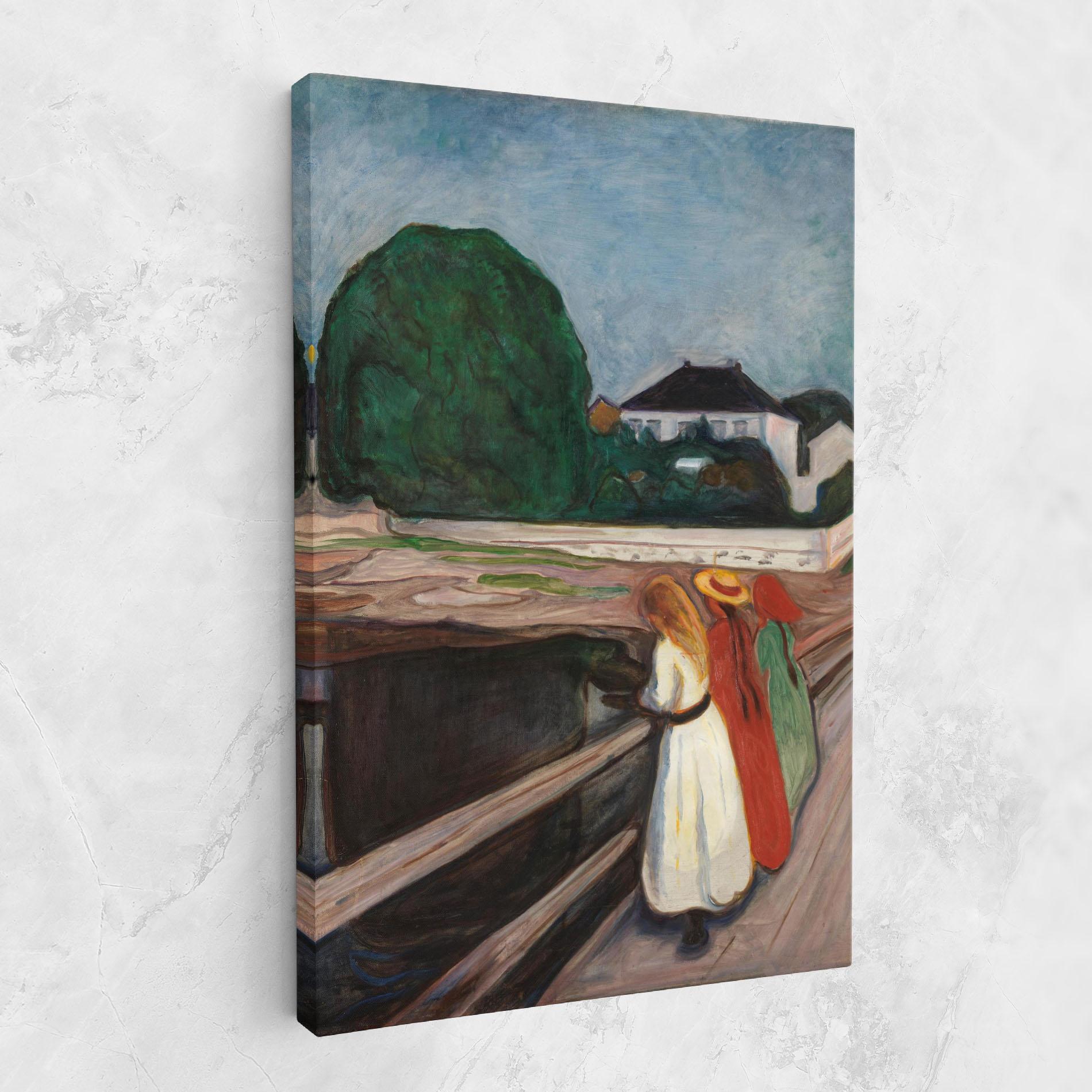 Tablou Canvas Girls On The Bridge mockup 1