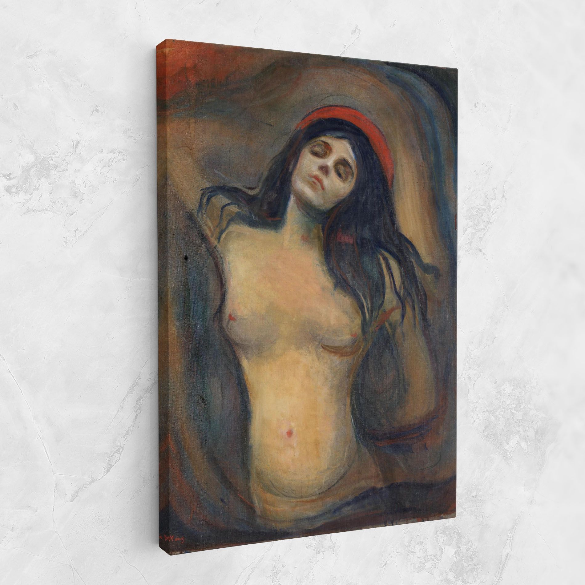 Madonna Oil Painting mockup 1