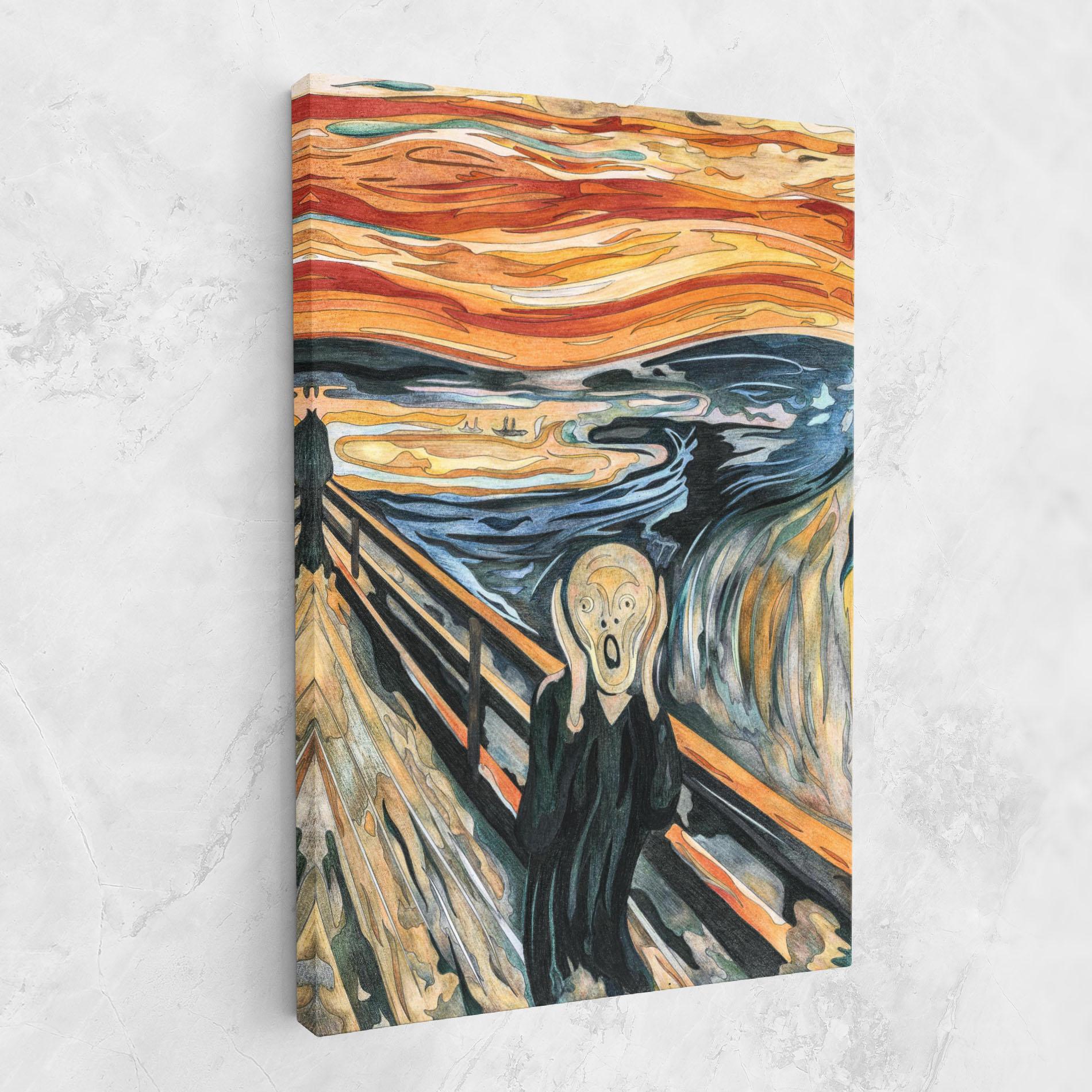 Tablou Canvas The Scream mockup 1