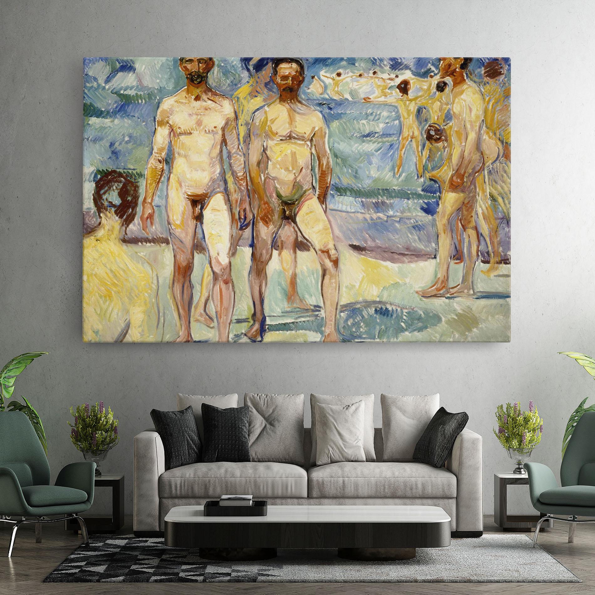 Tablou Canvas Bathing Men mockup 7