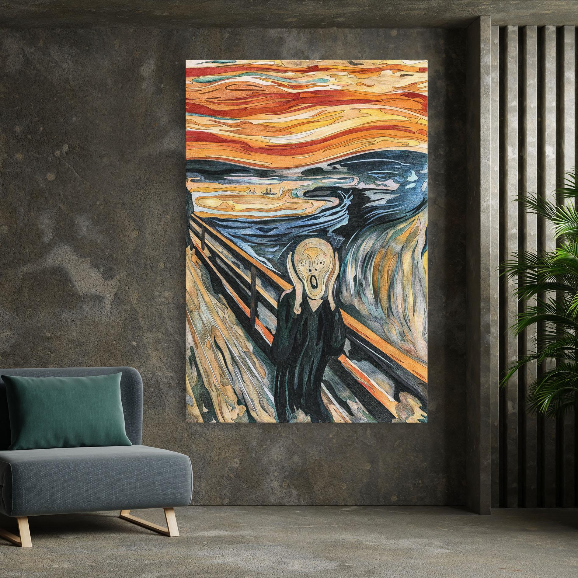 Tablou Canvas The Scream mockup 7