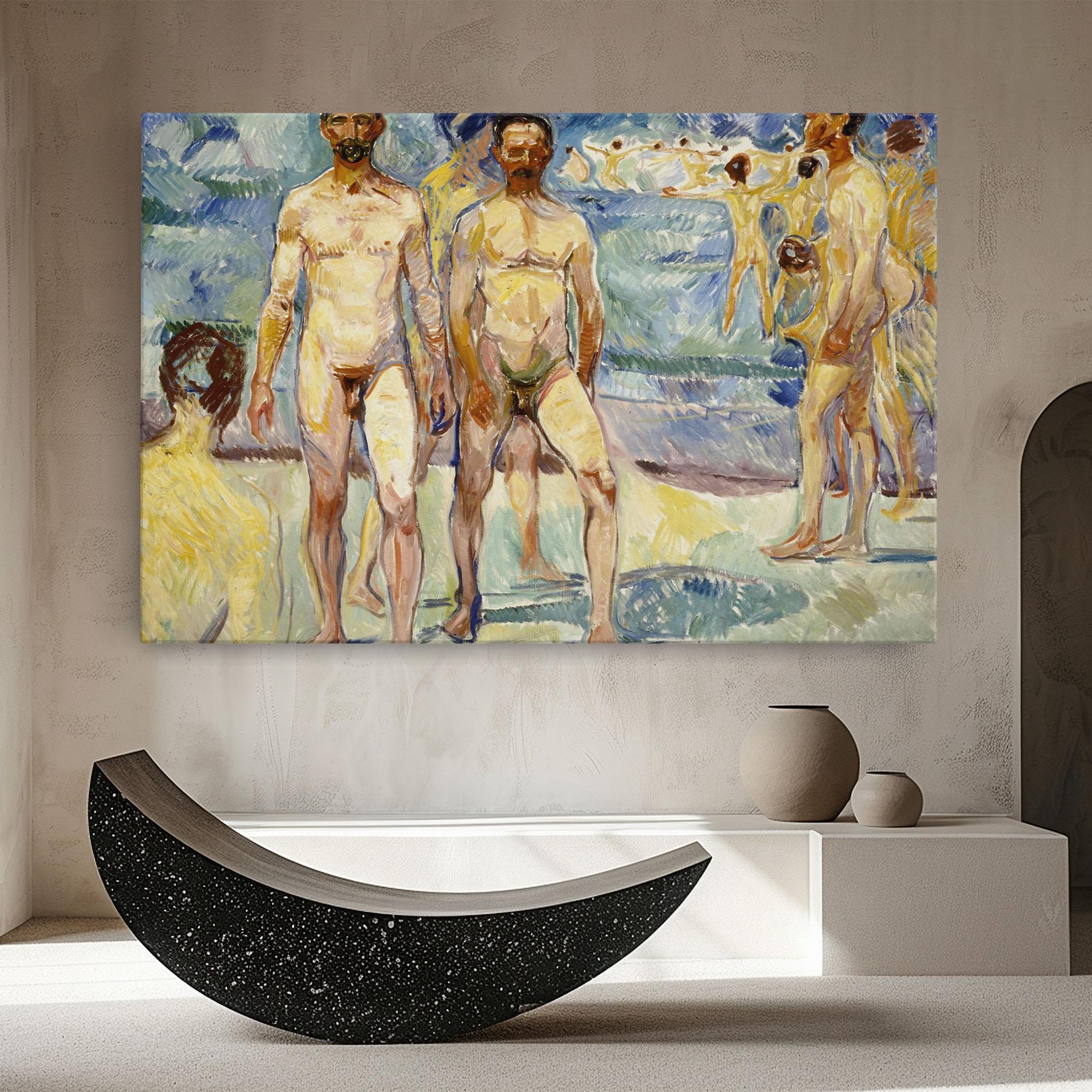 Tablou Canvas Bathing Men mockup 8