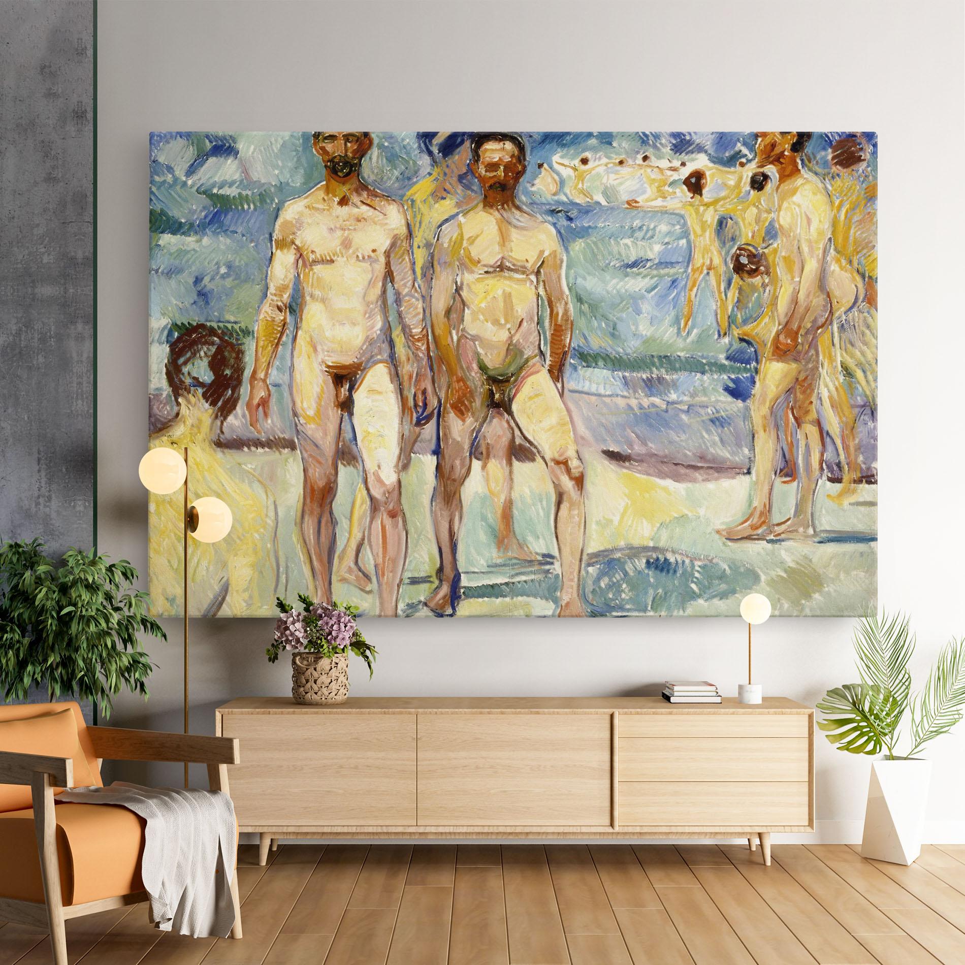 Tablou Canvas Bathing Men mockup 9